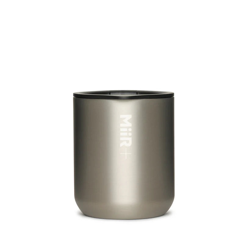 MiiR Climate+ VI 16oz Insulated Tumbler - Stainless Steel Silver - Keeps Drinks Hot & Cold for Hours - Perfect for Travel, Office & Outdoor Adventures