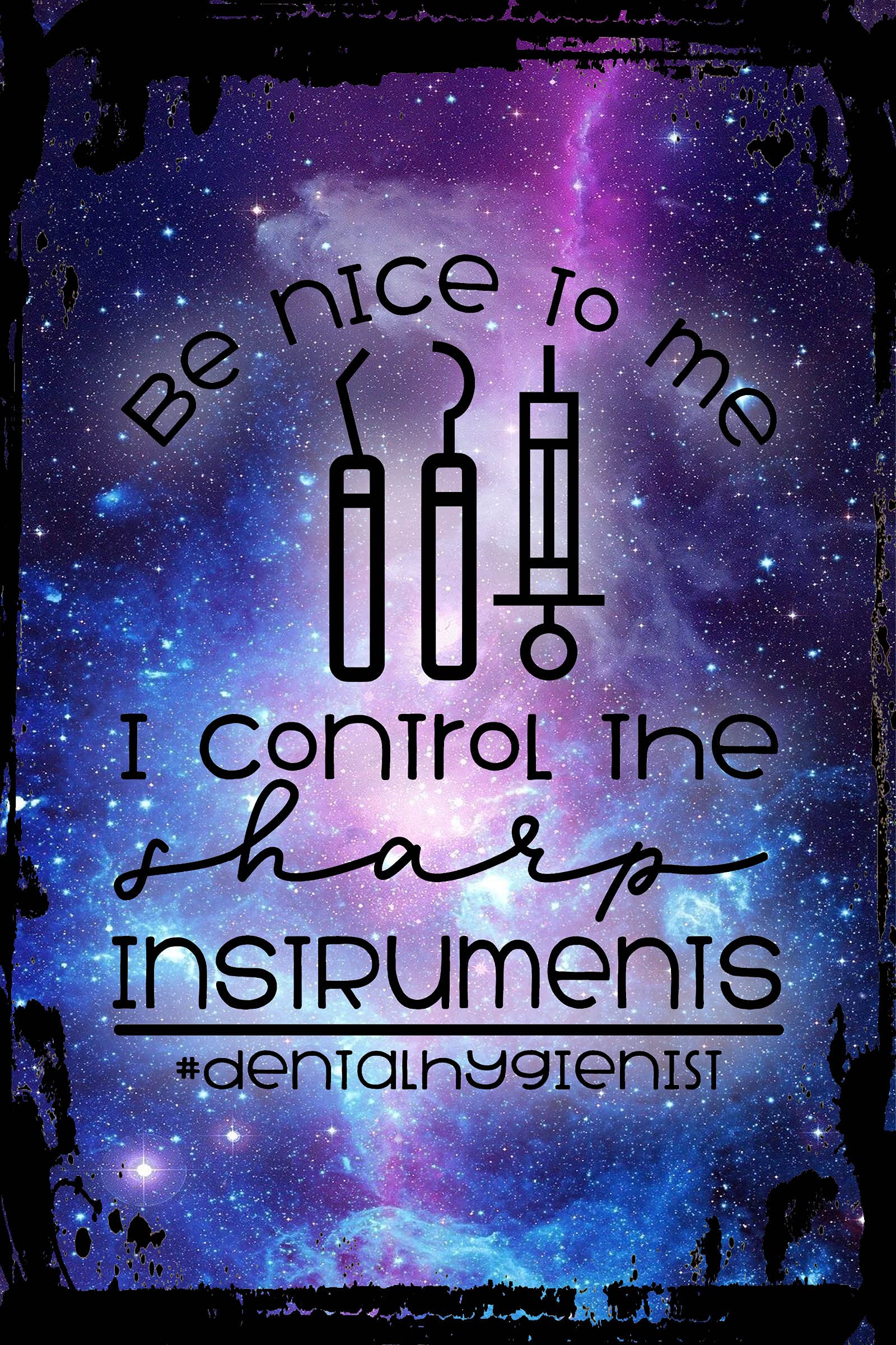 Funny Dentist Metal Wall Art - 'Be Nice to Me I Control the Sharp Instruments' Inspirational Decor for Dental Offices & Gifts | Humorous Dental Clinic Sign, Home & Office Decoration