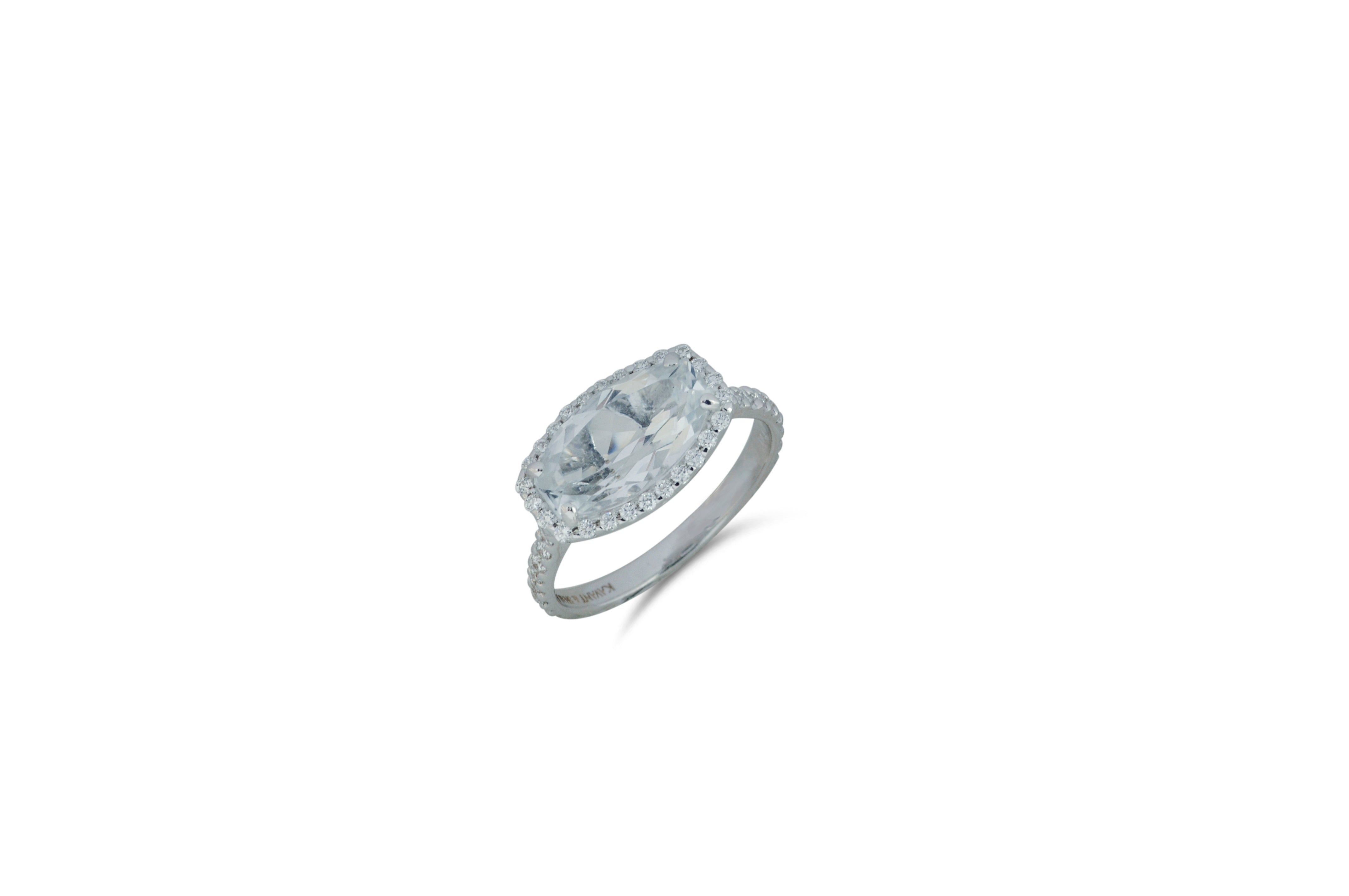 Talay Flow Wave Engagement Ring Set of 3 Stackable Bands - Perfect for Wedding, Anniversary & Everyday Wear