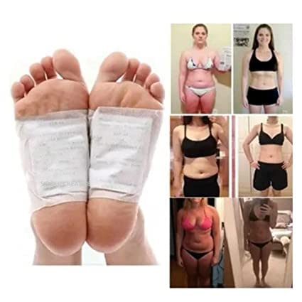 Krifa Enterprises Detox Foot Patches - Natural Pain-Free Foot Pads for Stress Relief & Better Sleep | Toxin Removal & Body Cleansing Kit | Pack of 10 Pads | Perfect for Nighttime Use, Relaxation & Wellness Routine