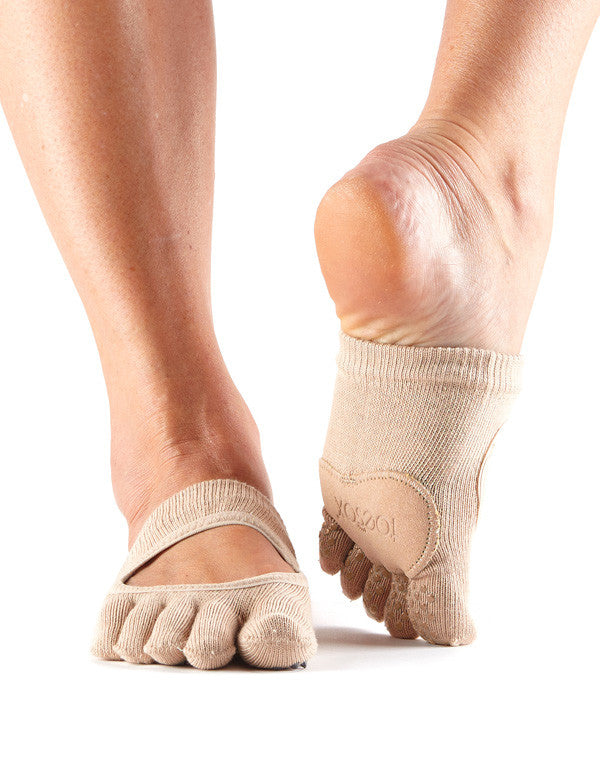 ToeSox Releve Dance Socks - Non-Slip Grip Ballet Socks for Ballet, Yoga & Pilates - Perfect for Dance Classes, Studio Practice & Performance