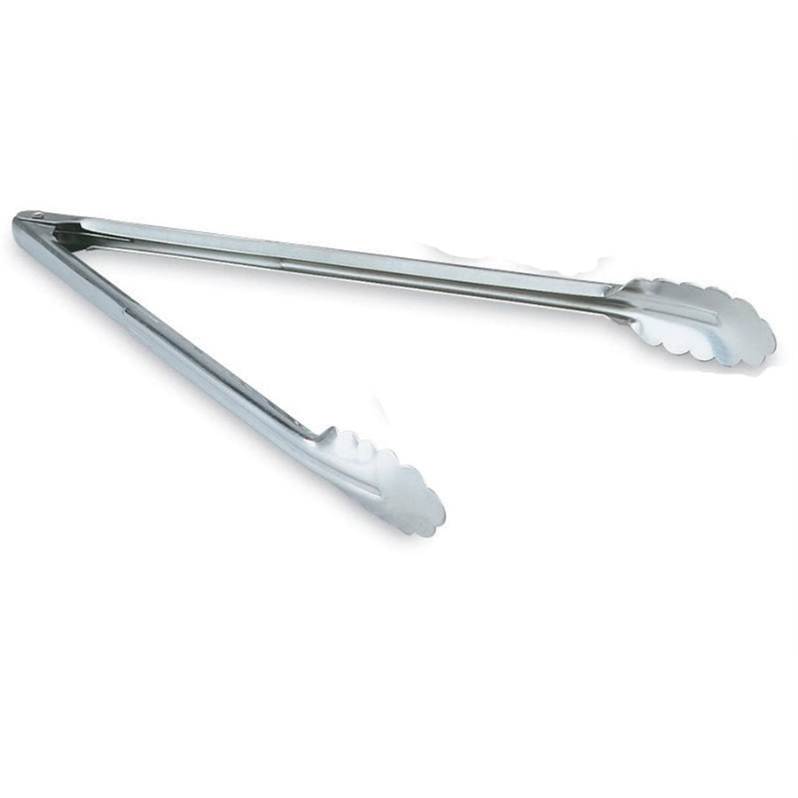 Vollrath 16-Inch Heavy Duty Stainless Steel Utility Tongs - Perfect for Grilling, BBQ, Cooking, and Food Service