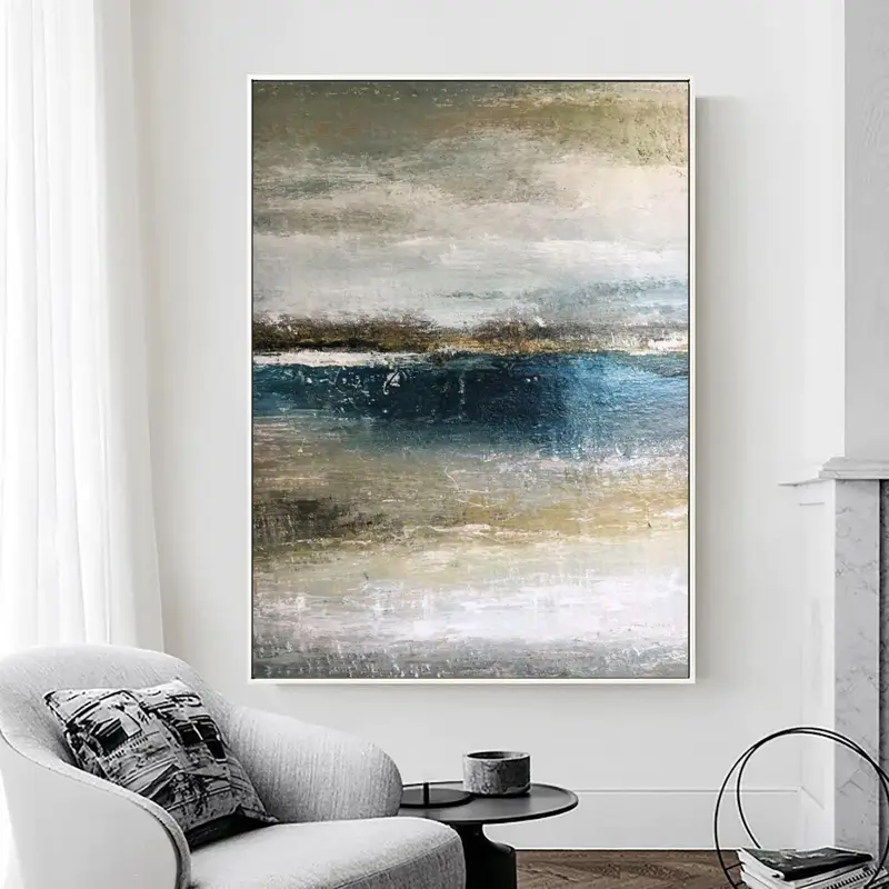 Ocean and Sky Painting #OS 004 - Stunning Seascape Wall Art for Home & Office Decor - Perfect for Living Room, Bedroom or Beach House