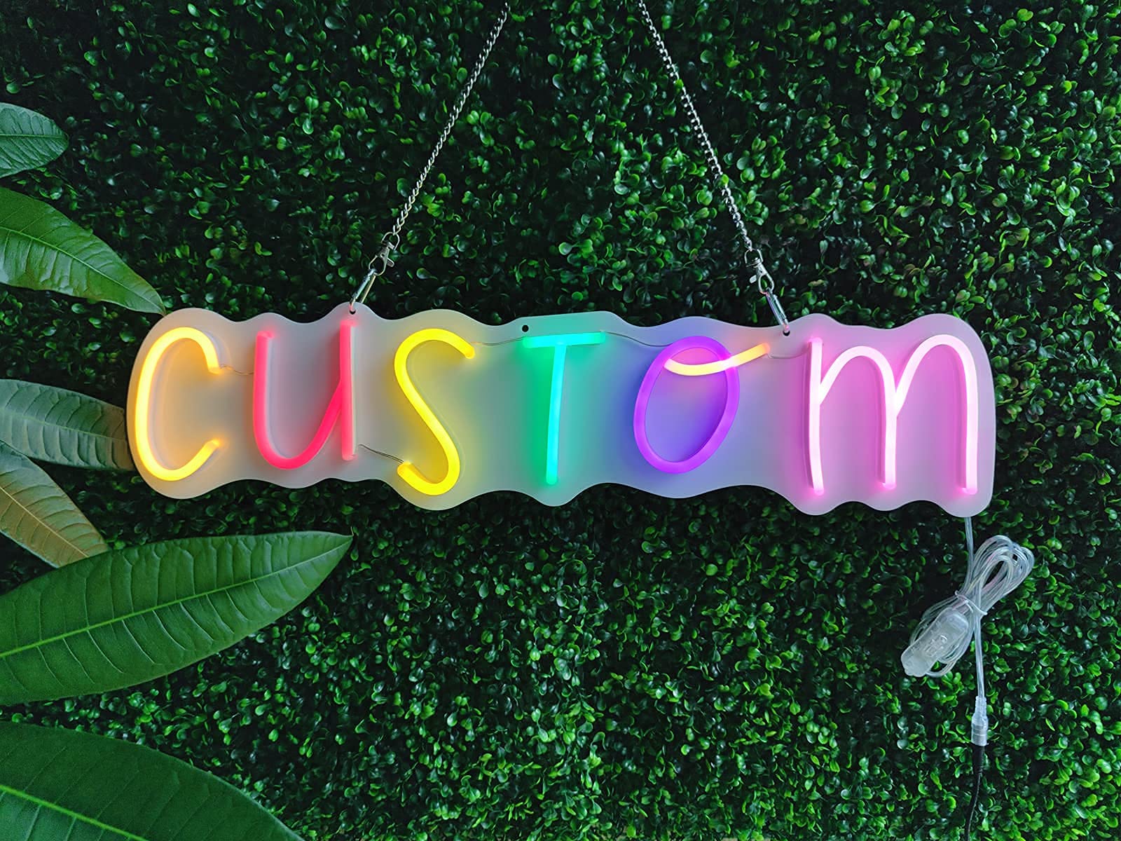 Custom LED Neon Signs - Personalized Handmade Neon Lights for Weddings, Name Gifts, Business Logos, Bars & Home Decor (70 Inch) - Perfect for Bedroom Wall Art, Party Decorations and Business Branding
