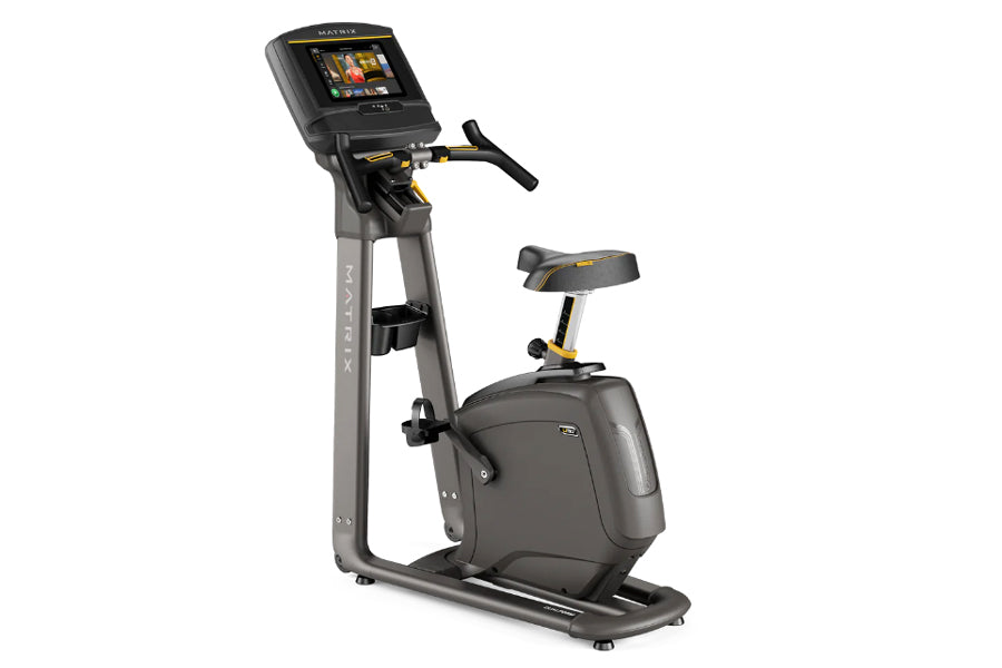 Matrix U30 Upright Exercise Bike for Home Gym - Indoor Cycling Bike with LCD Monitor & Adjustable Resistance - Perfect for Cardio Workouts & Weight Loss