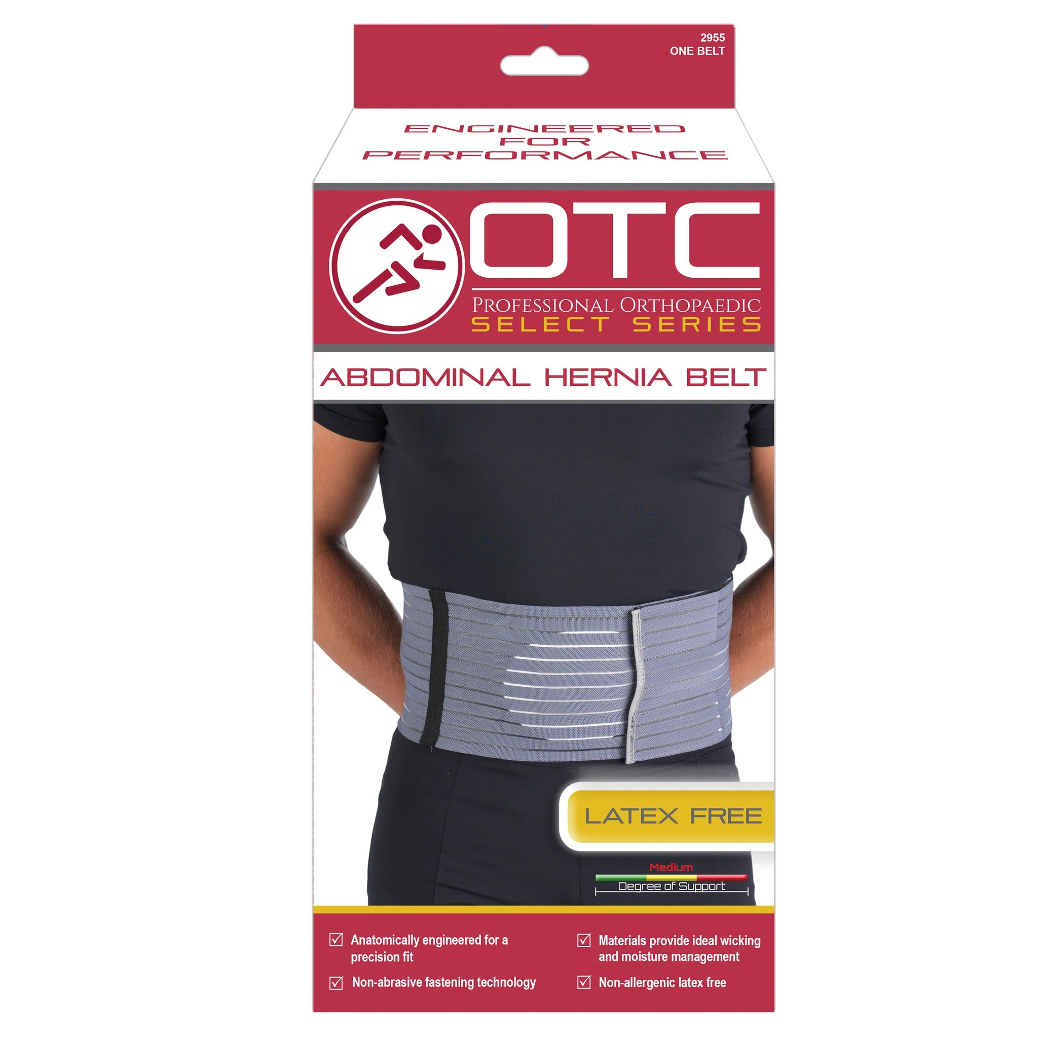 OTC Abdominal Hernia Support Belt - Adjustable Truss for Men & Women - Comfortable Groin Pain Relief - Ideal for Post-Surgery Recovery & Daily Activity Support