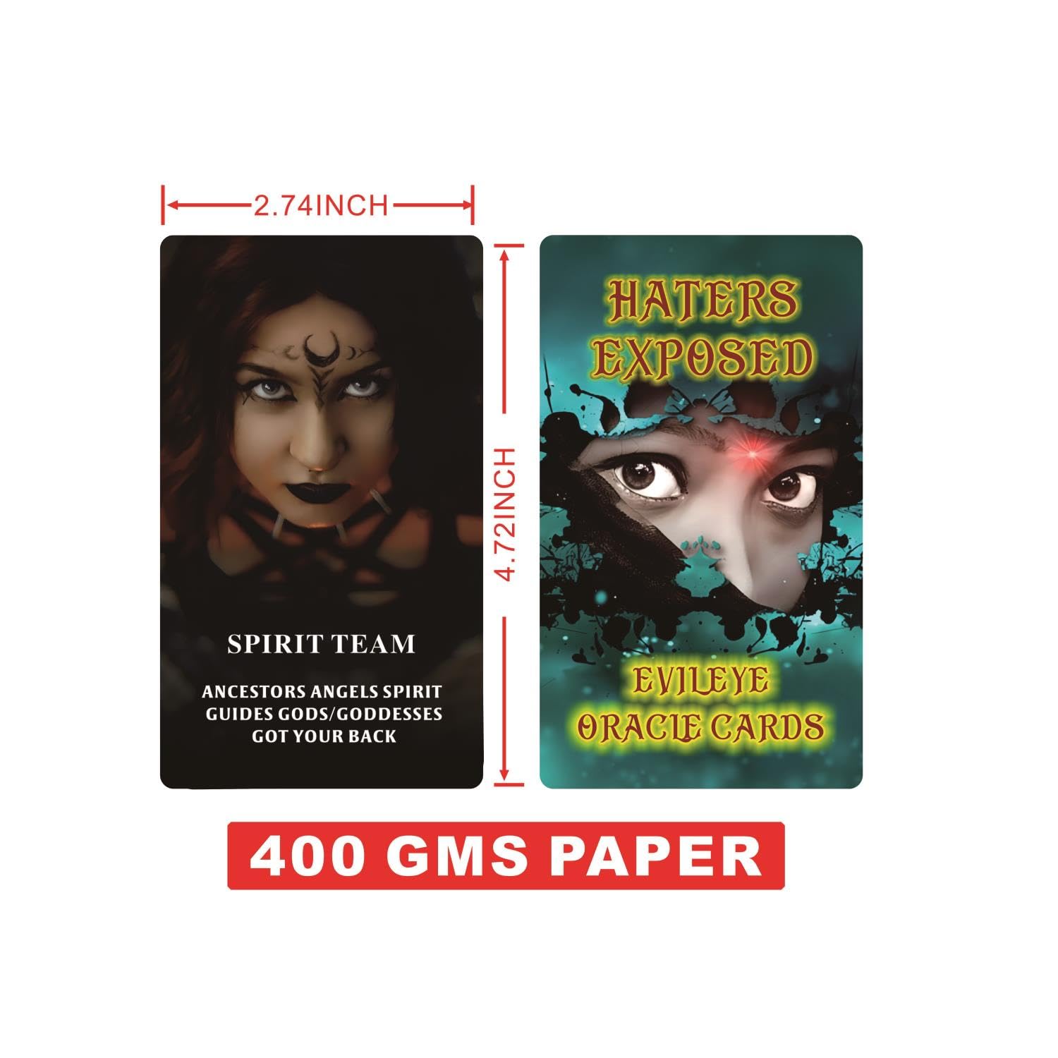 Evil Eye Oracle Cards - Spiritual Insight & Discovery Deck for Wisdom, Revelation & Protection | Perfect for Meditation, Divination & Energy Cleansing Rituals