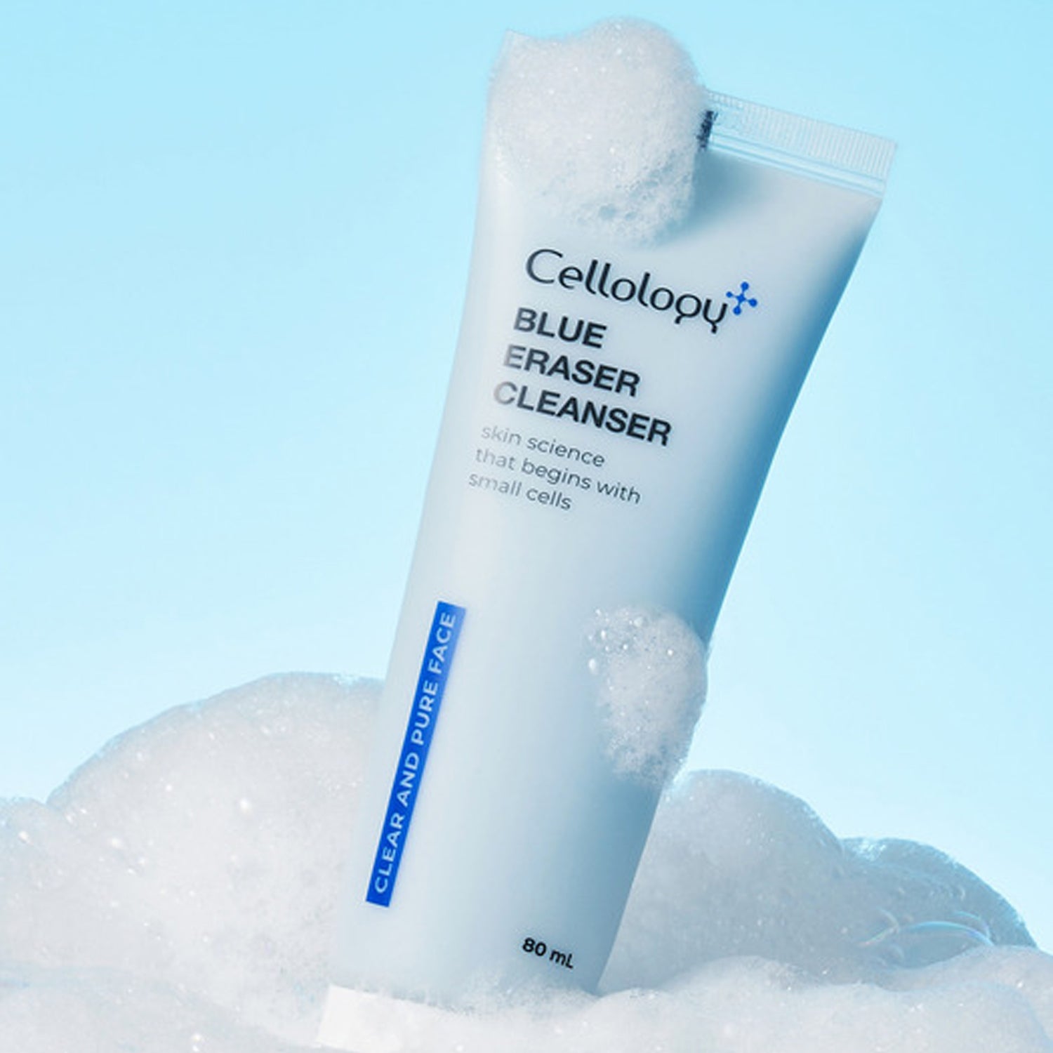 Cellology Blue Eraser Cleanser 80ml | Gentle Makeup Remover & Facial Cleanser | Perfect for Sensitive Skin & Daily Skincare Routine