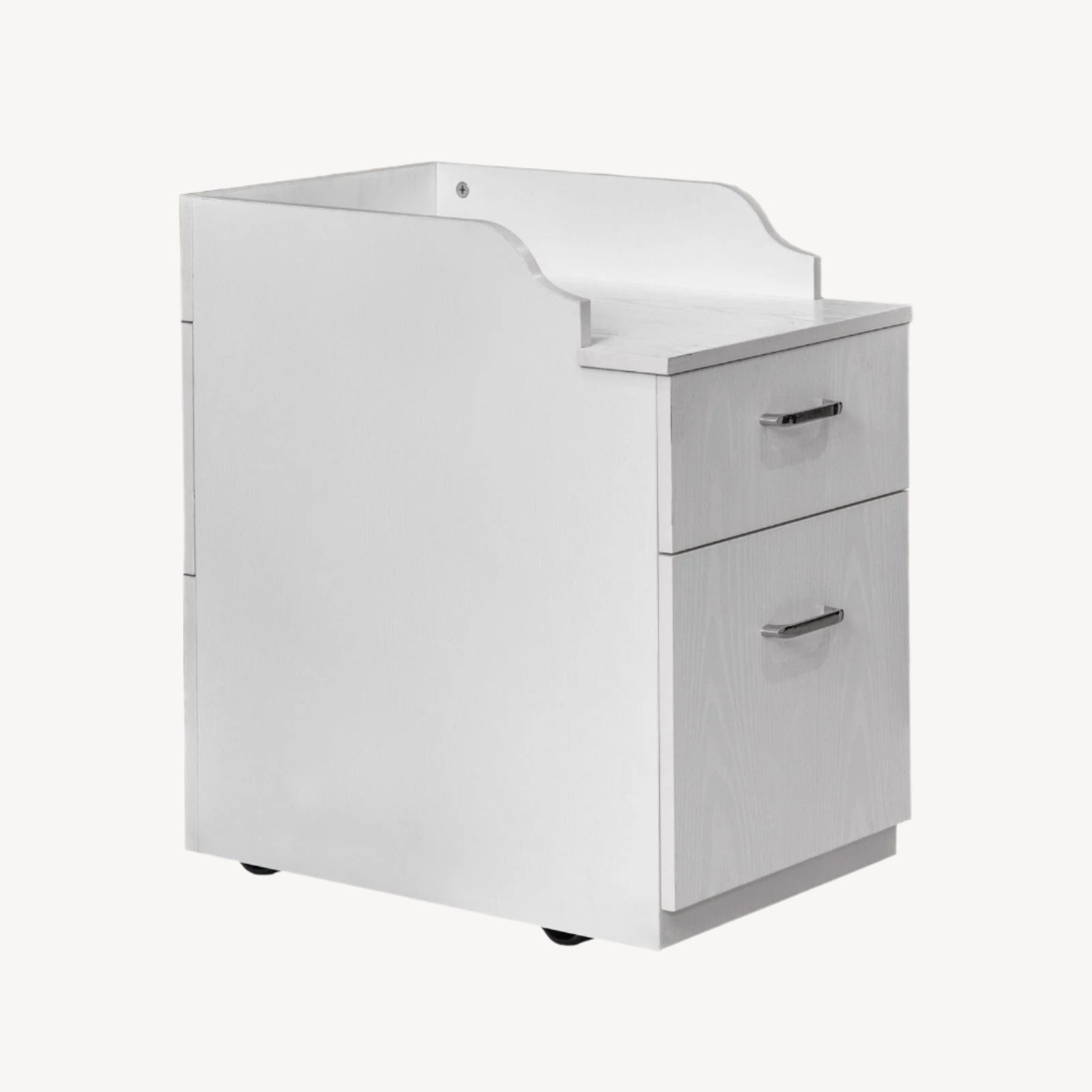 AVIGNON Pedicure Cart with Back Cabinet - Portable Nail Salon Trolley for Manicure & Pedicure Services, Home or Professional Spa Use