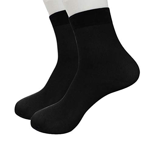 Premium Elastic Ultra-Thin Silk Fiber Stockings for Men & Women - Soft Breathable Dress Socks for Winter, Office, Formal Wear & Daily Comfort