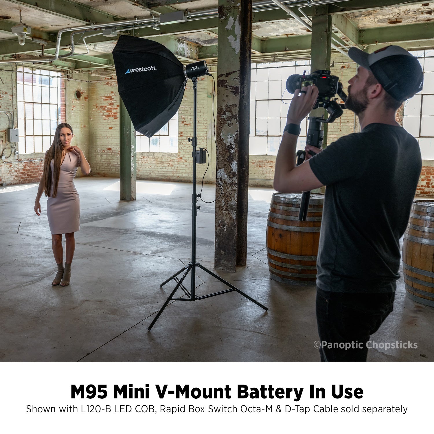 MV95 Mini V Mount Battery - 14.8V 95Wh Power Supply with USB-C PD & Fast Charger | Perfect for DSLR Cameras, LED Lights & Film Equipment On-The-Go