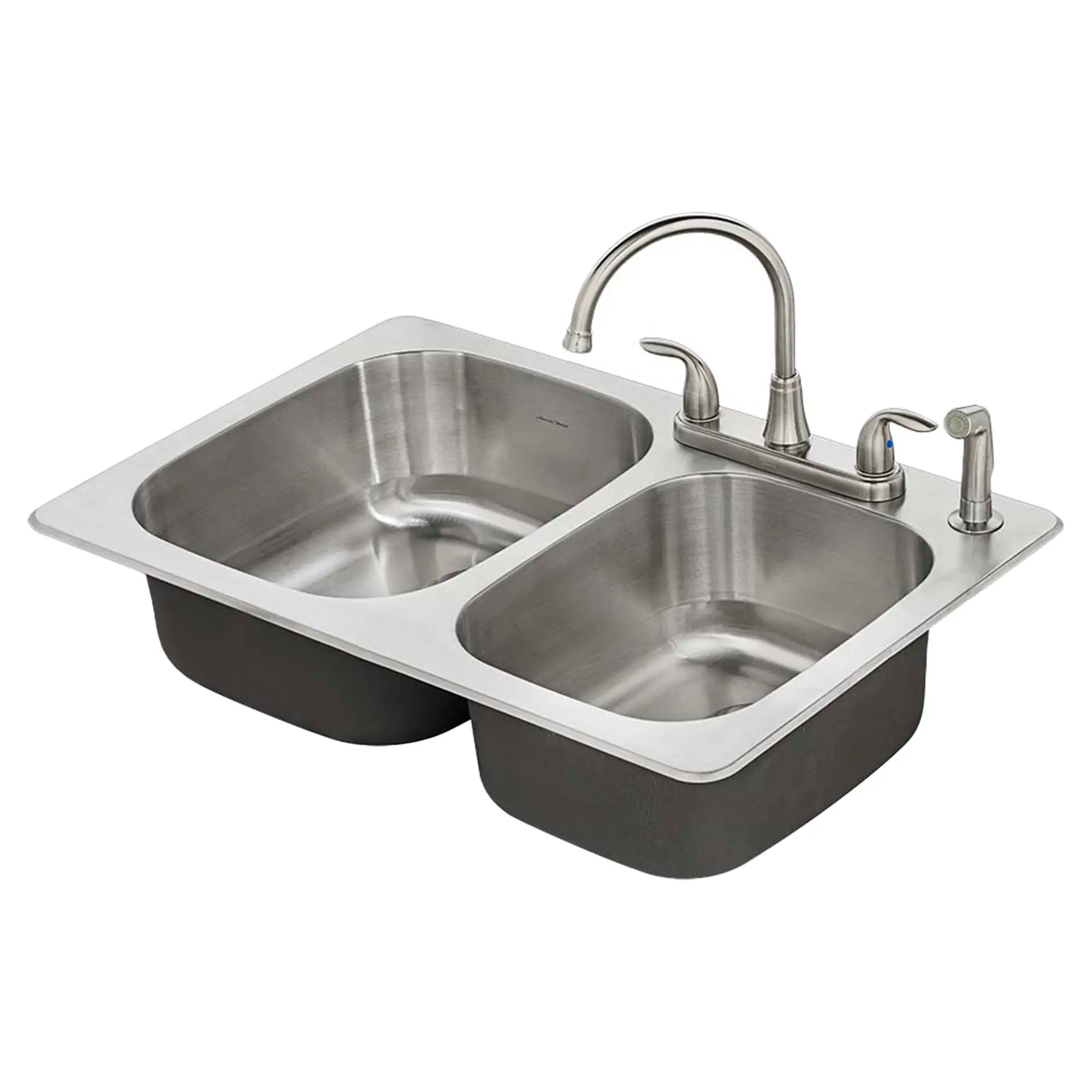 Stainless Steel 33x22 Inch Double Bowl Kitchen Sink Kit - Heavy Duty Undermount Sink with Drainboard for Modern Home Kitchen Renovation | Perfect for Cooking, Washing Dishes & Food Prep