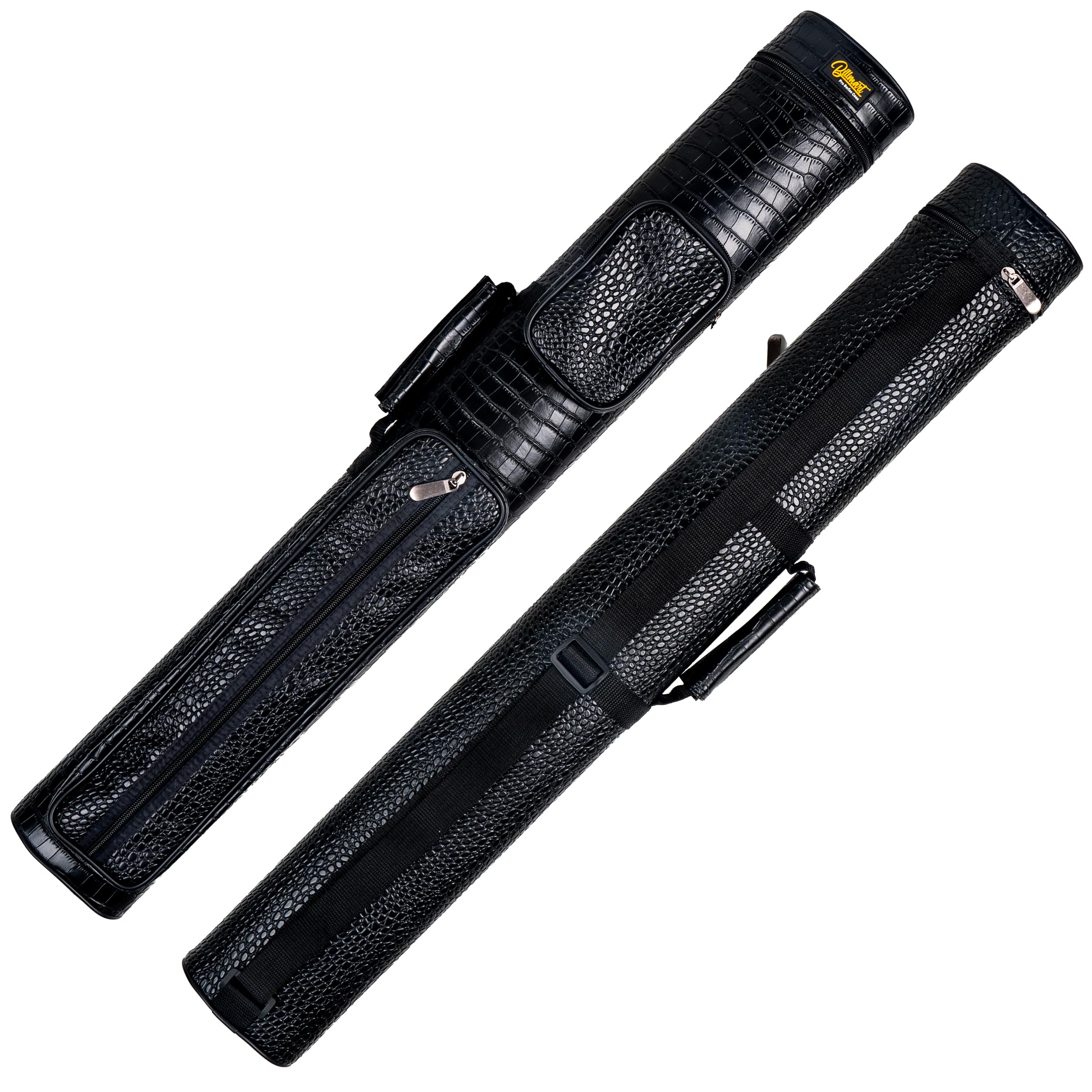Premium 2x3 Hard Pool Cue Case - Durable Billiard Stick Carrying Case for Professional & Recreational Players - Perfect for Travel, Tournaments & Home Storage