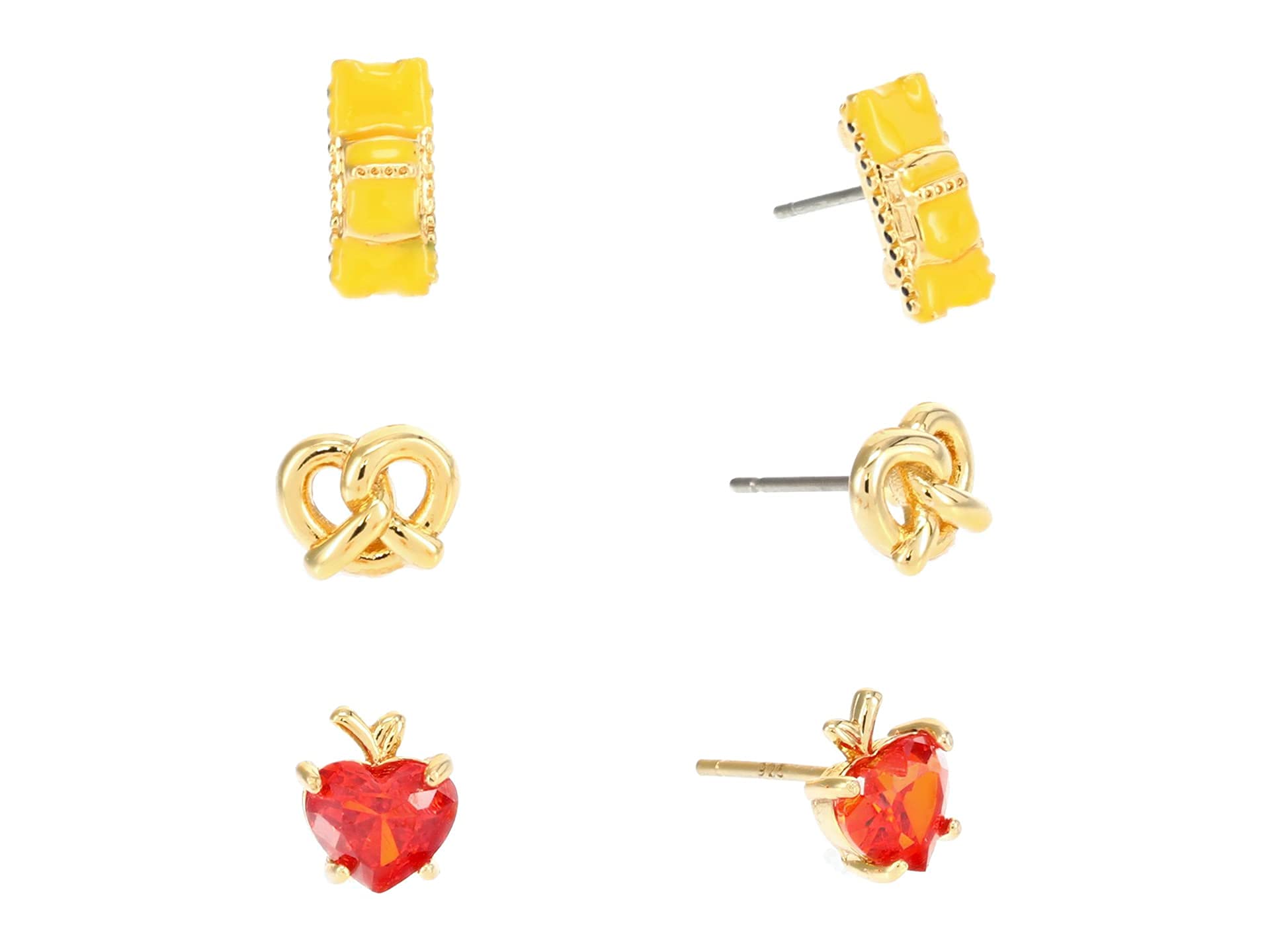 Kate Spade New York Dashing Beauty Taxi Stud Earrings Set - Fashionable Gold-Plated Stud Earrings for Women, Perfect for Everyday Wear, Office & Date Night Outfits