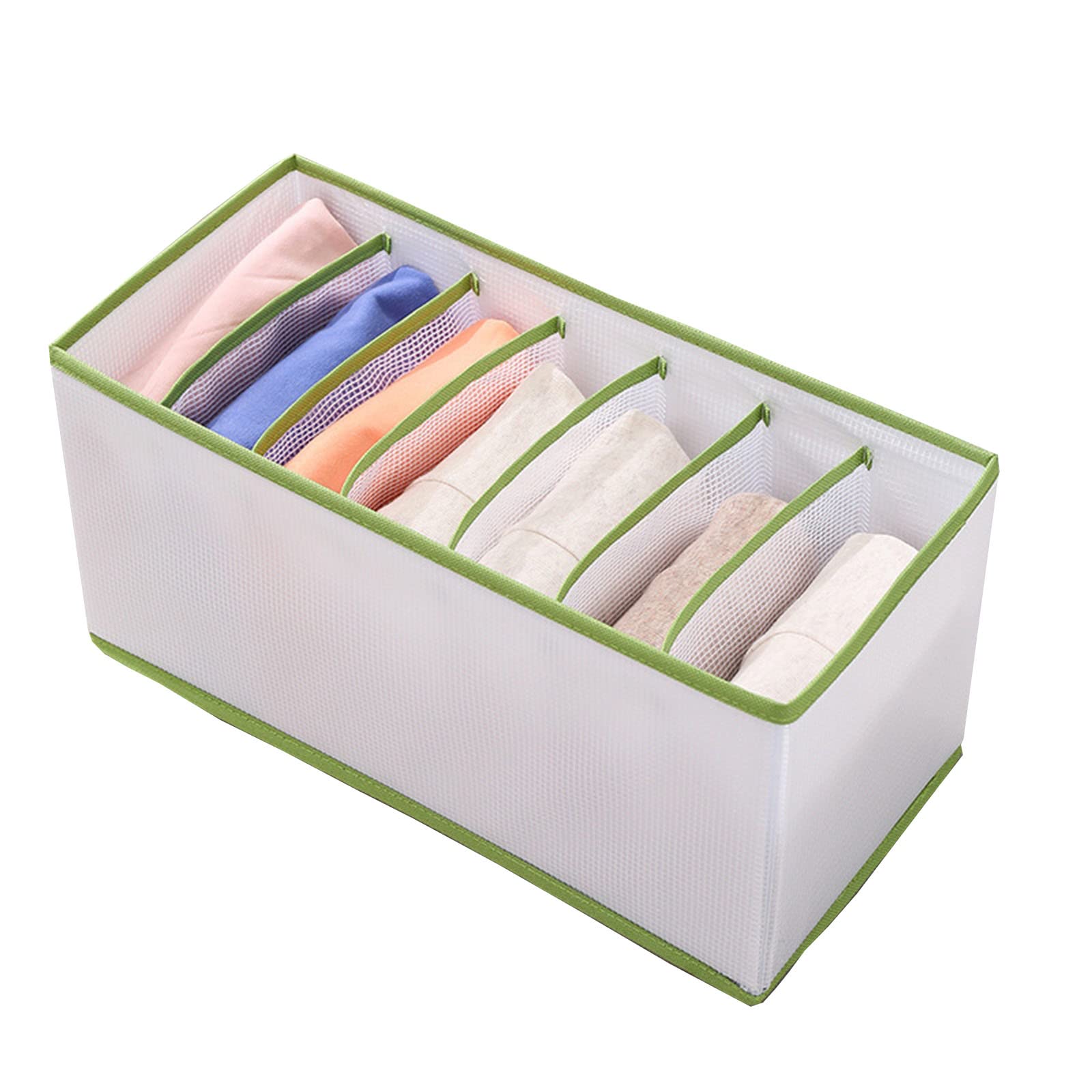 Transparent Dustproof Storage Basket for Jeans & Clothing | 4 Colors | Home & Dorm Organizer