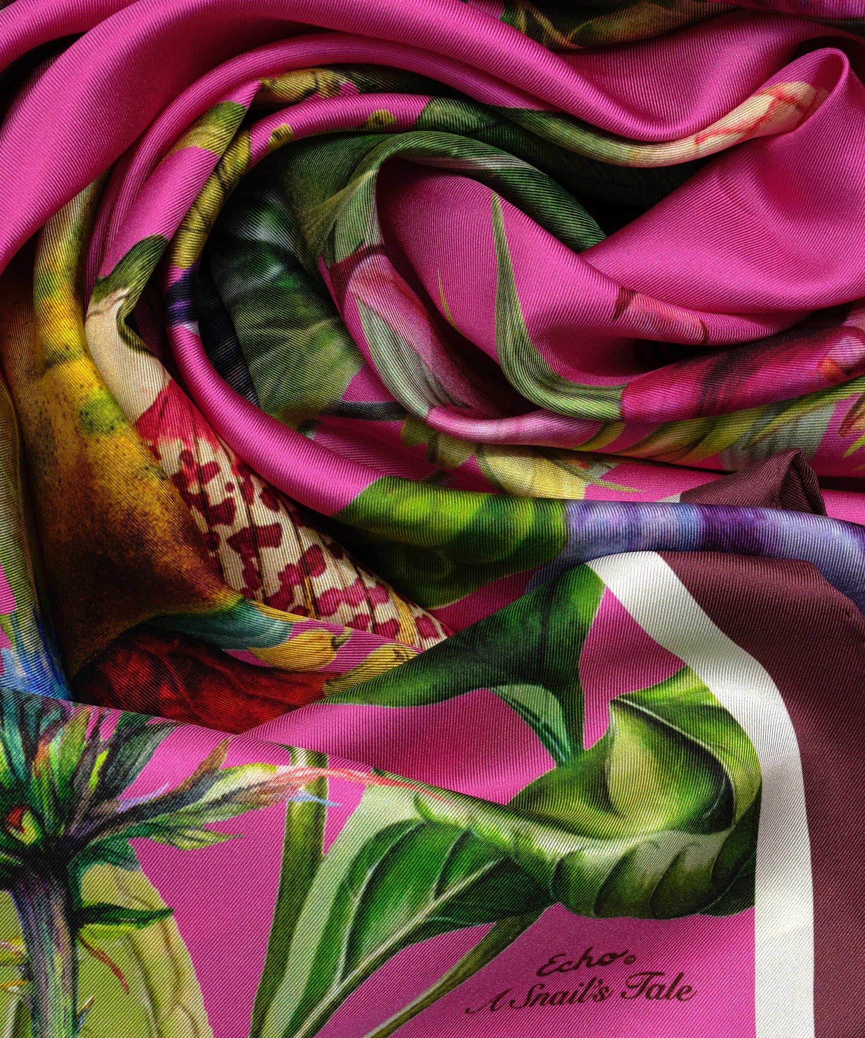 35 Silk Square Scarf - A Snail's Tale Luxury Fashion Accessory for Women, Elegant Neck Scarf for Office, Travel & Special Occasions