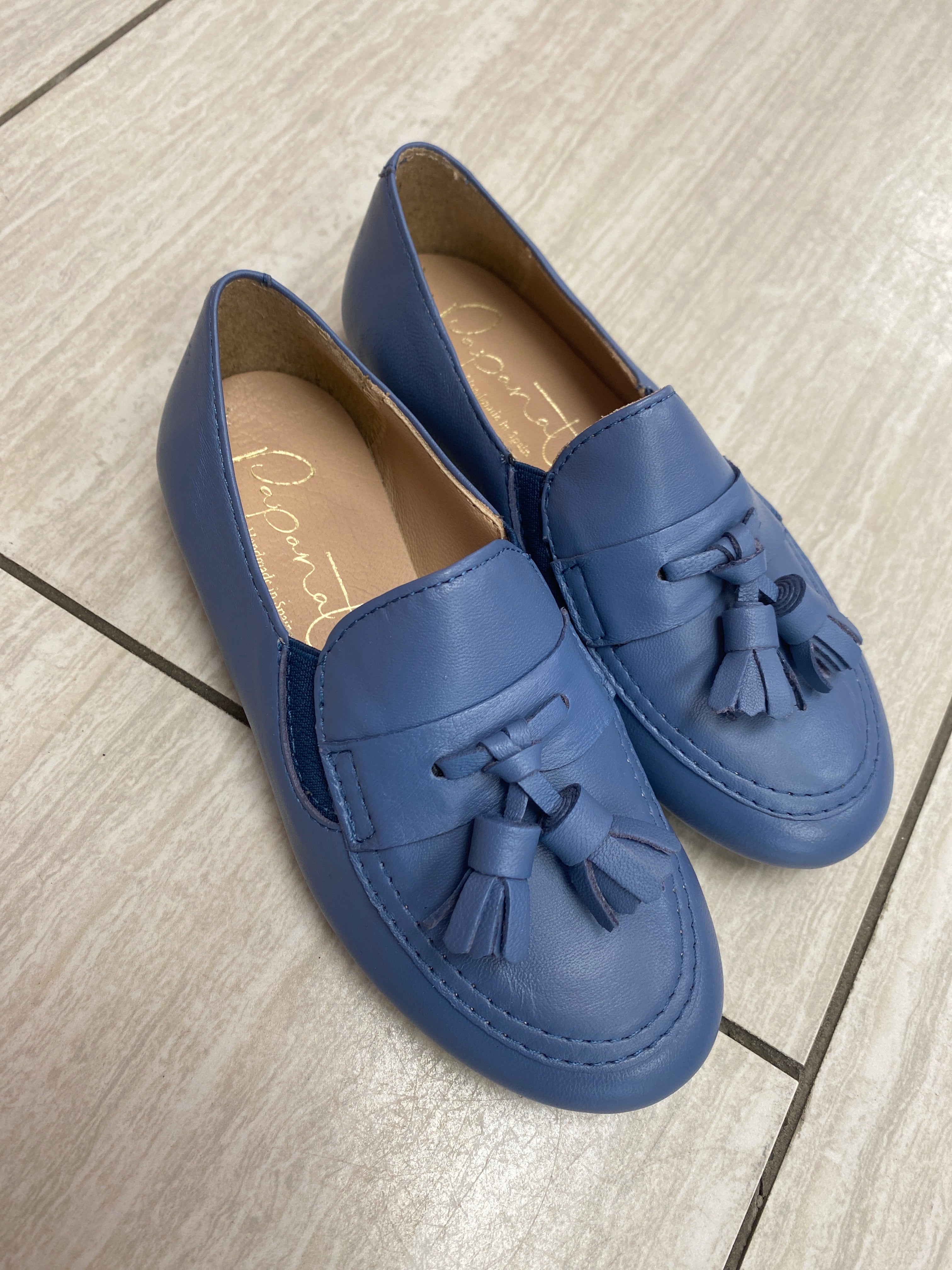 Ocean Blue Tassel Loafers for Women - Comfortable Slip-On Dress Shoes with Decorative Tassels - Perfect for Office, Business Casual & Formal Occasions