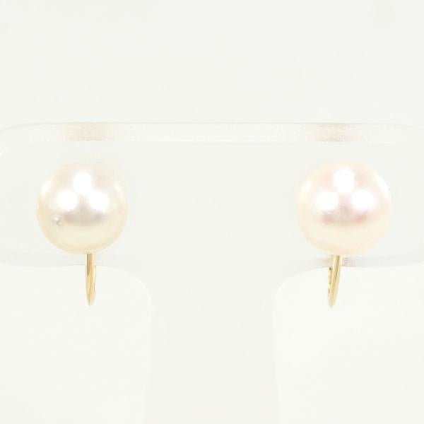 18K Yellow Gold Pearl Earrings for Women - Classic Elegant Stud Earrings with Real Pearls - Perfect for Weddings, Parties & Special Occasions