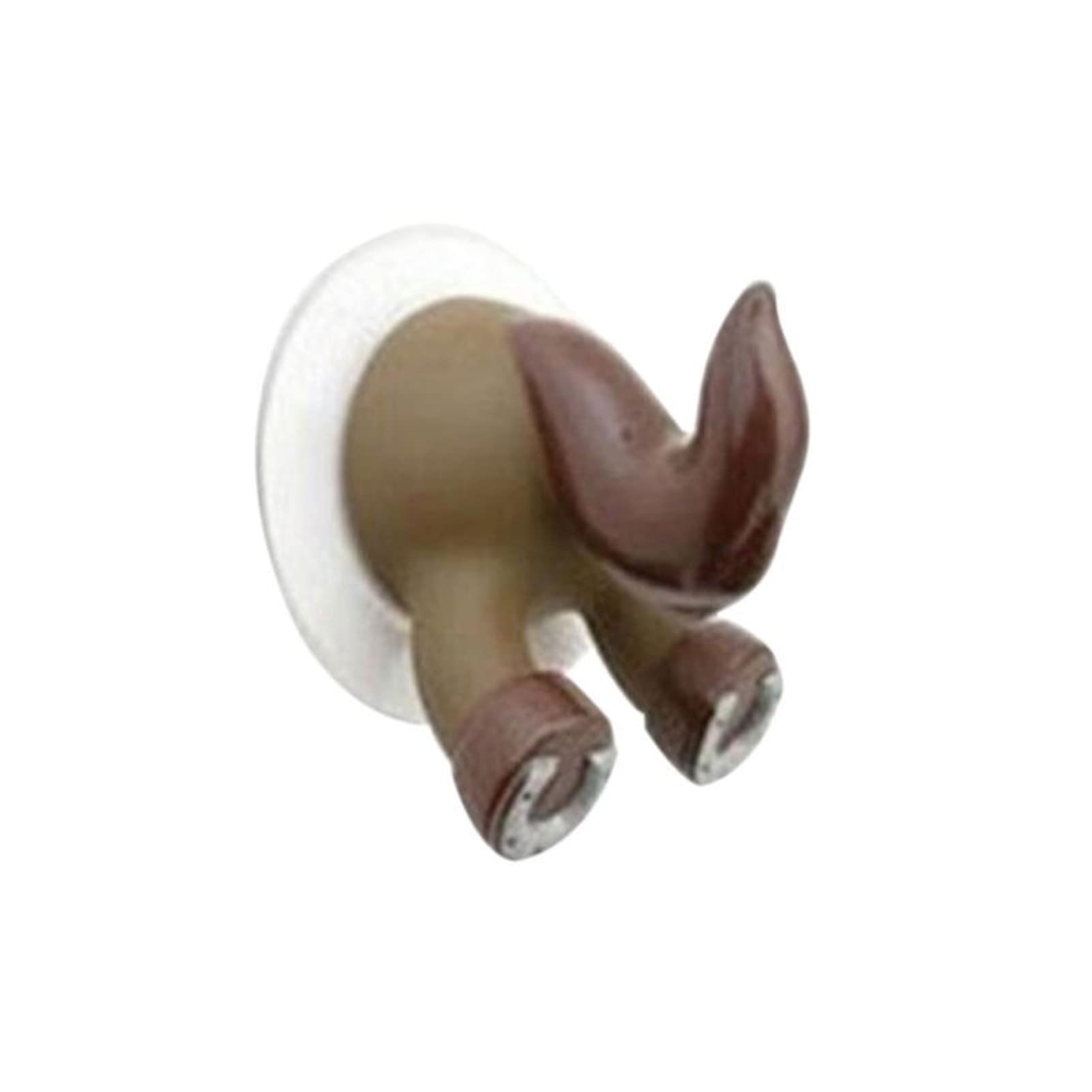 Xiaopangtech Adhesive Wall Hooks - Cute Cartoon Animal Tail Design, Strong Vacuum Suction for Kitchen & Bathroom Organization (1-Pack) - Perfect for Hanging Towels, Utensils, and Decor