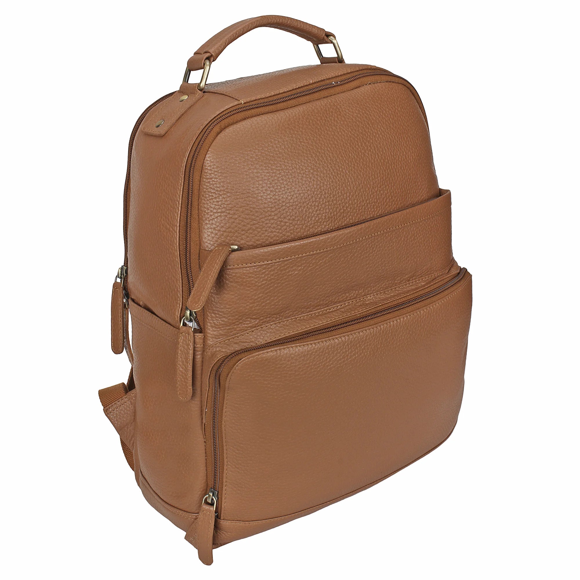 Premium Genuine Leather Travel Backpack for Men & Women - Durable Carry-On Backpack for Business Trips, Commuting & Outdoor Adventures