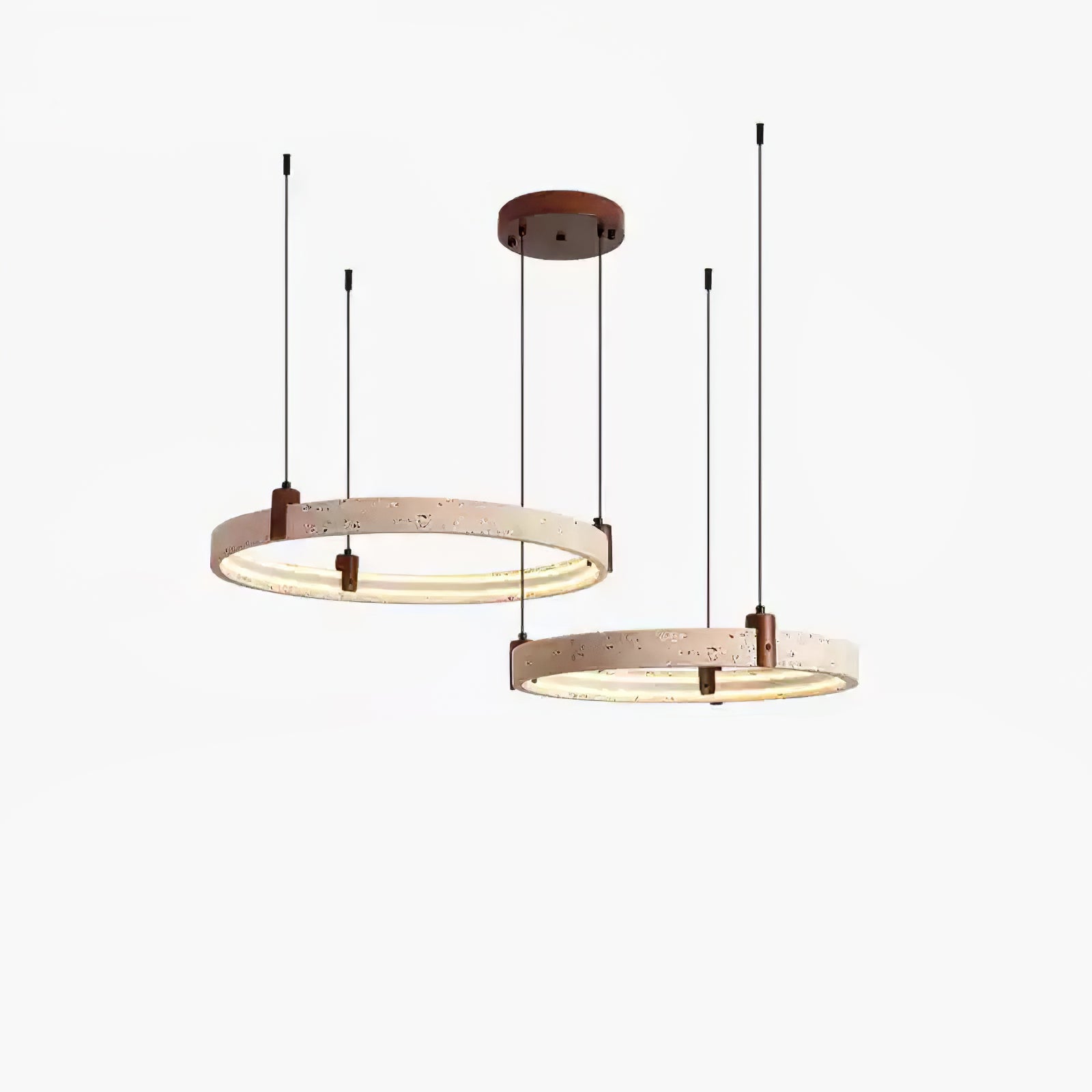 Celestial Orbit Travertine Chandelier - Modern Crystal Ceiling Light Fixture for Dining Room, Living Room & Bedroom | Elegant Home Decor Lighting for Weddings & Luxury Interiors