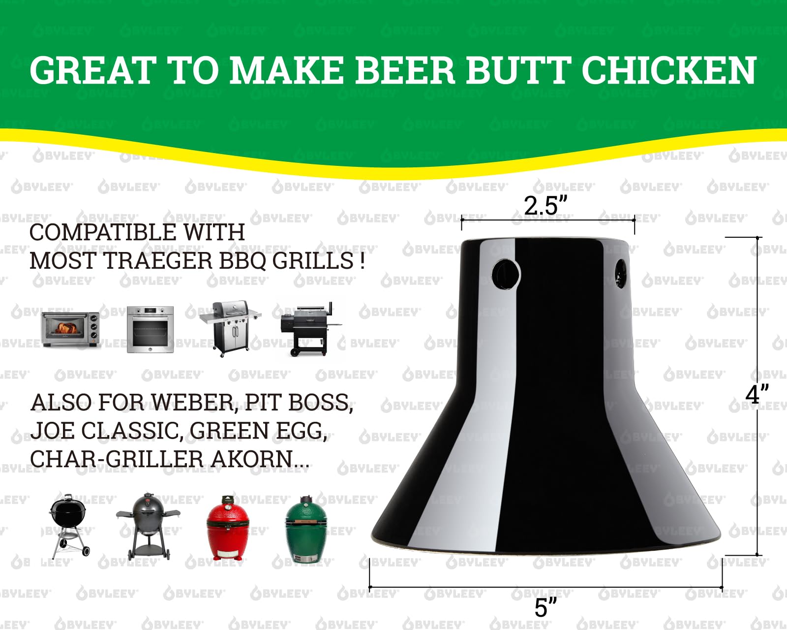 2 Pack Ceramic Beer Can Chicken Holder for Grill - Vertical Chicken Roaster for Even Browning & Crispy Skin | Non-Stick Steamer Holder for Juicy, Flavorful Chicken | Perfect for BBQ, Backyard Grilling & Outdoor Cooking