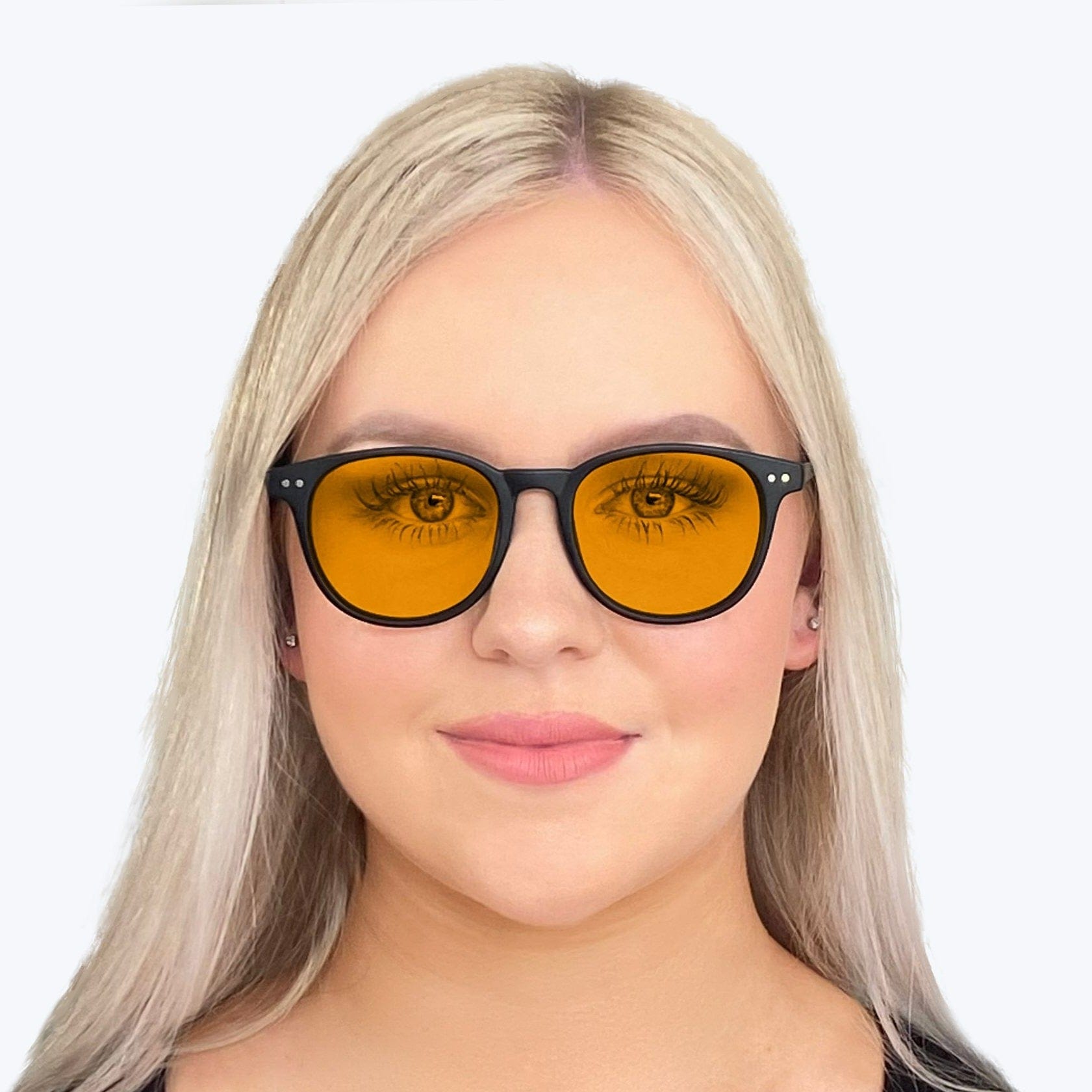 SunDown Blue Light Blocking Glasses - Anti Eye Strain Computer Glasses for Men & Women - Sleep Aid & Reading Glasses - Perfect for Office, Gaming & Nighttime Use