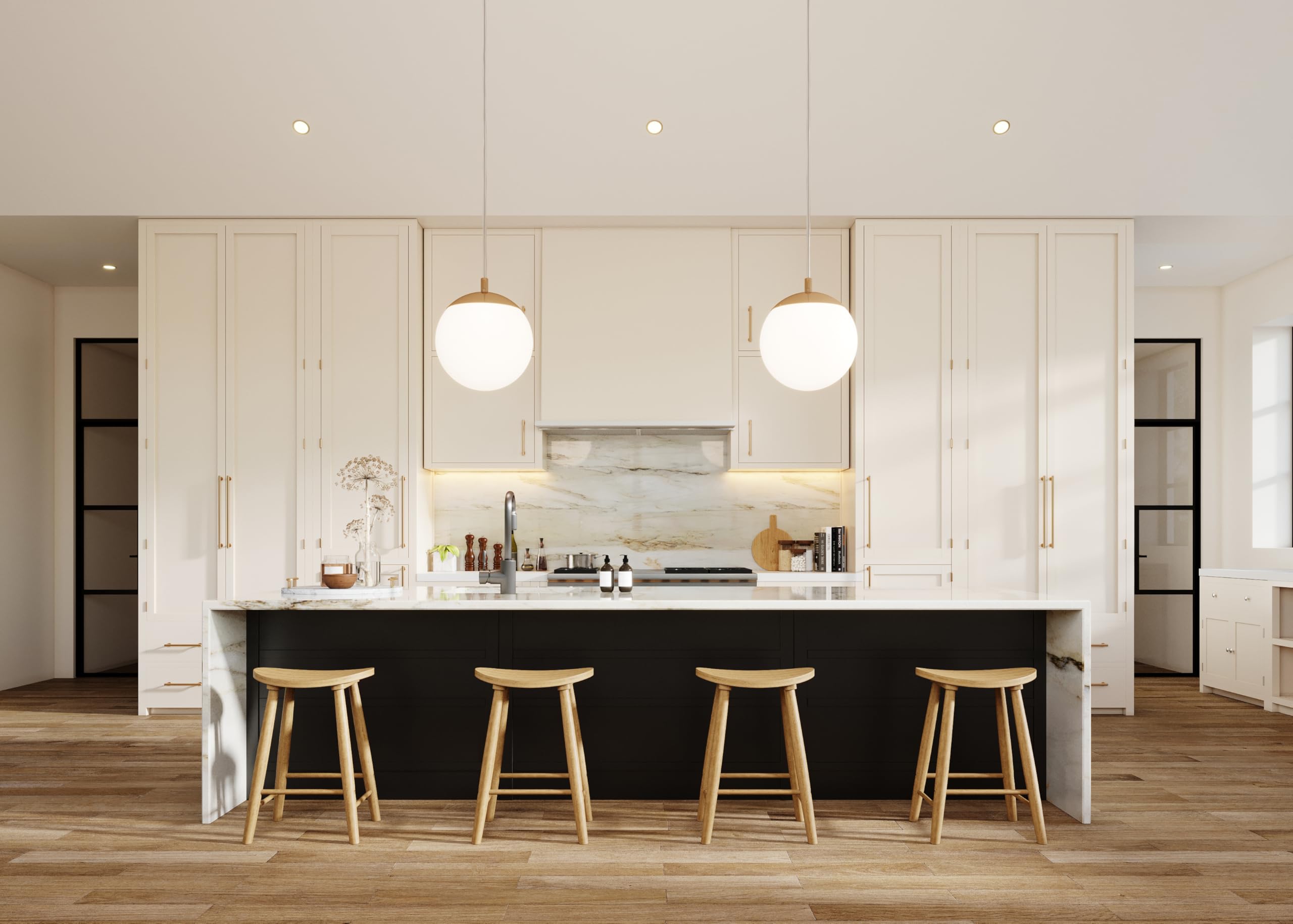 Modern Farmhouse Wood Bar Stool - 26
