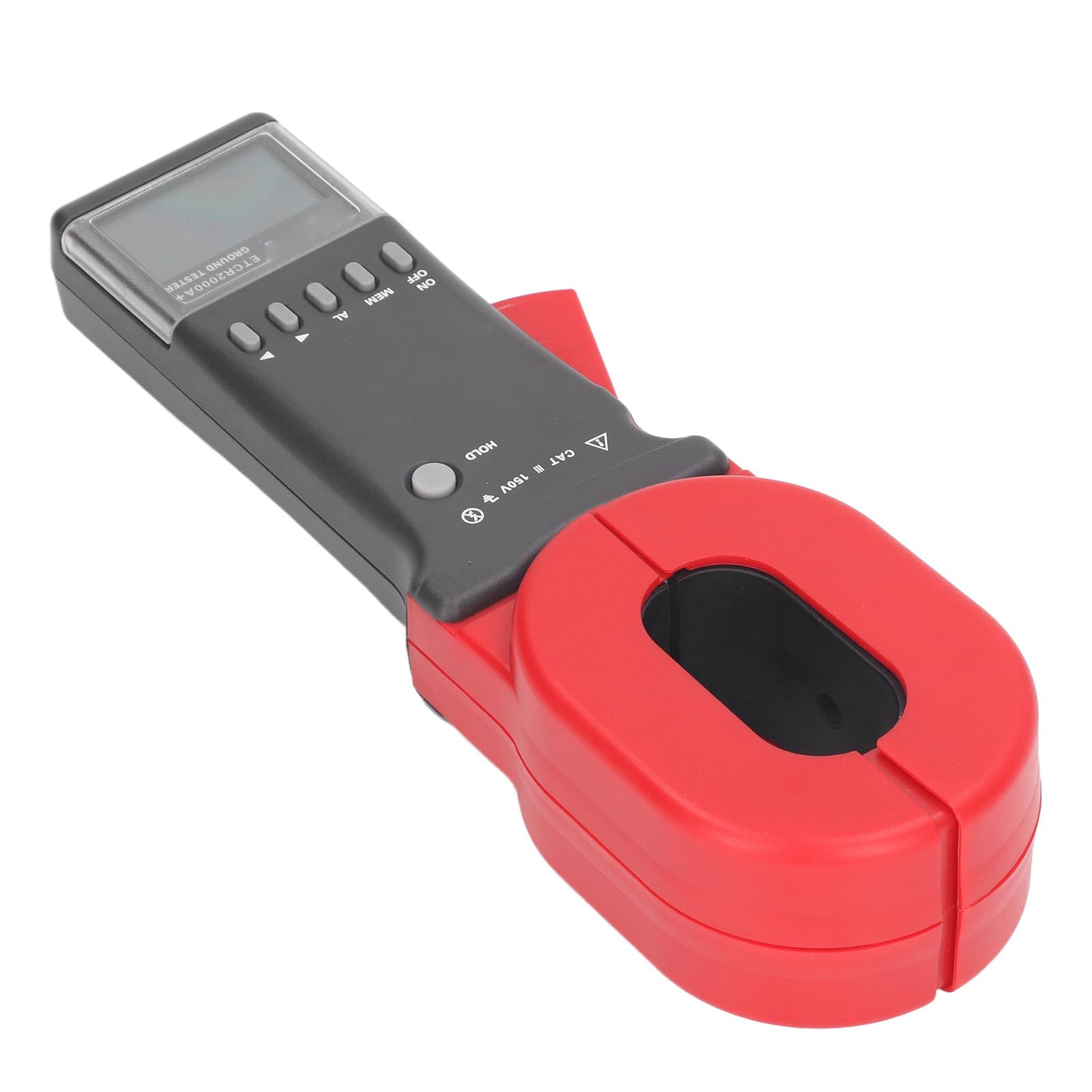 ETCR2000+ Digital Ground Resistance Tester - 0.01Ω to 1200Ω Range Clamp Meter for Electrical Safety Testing | Perfect for Industrial Maintenance, Solar Panel Systems & Home Electrical Inspections