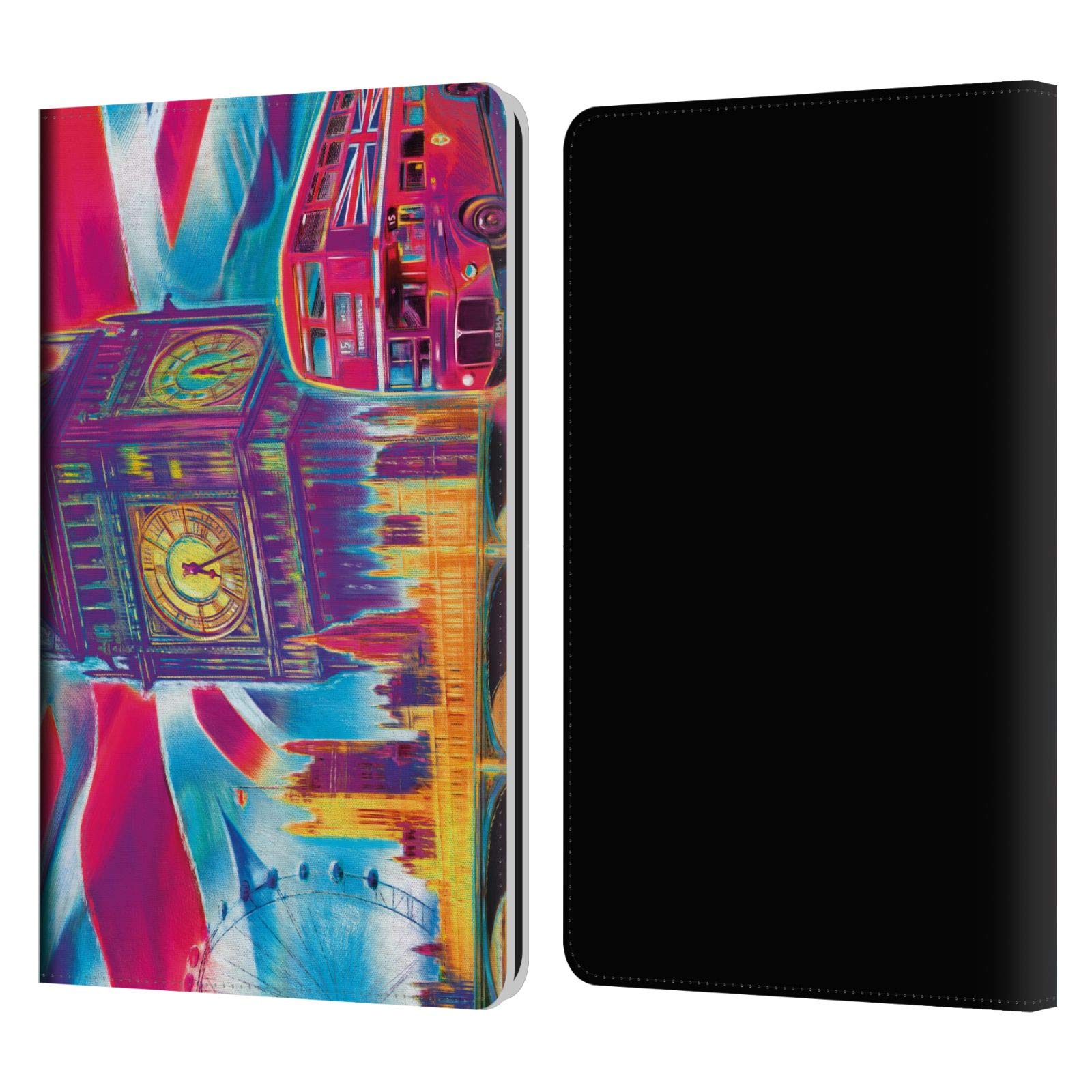 Official P.D. Moreno London 2 Cities Leather Book Wallet Case for Kindle Paperwhite 1/2/3 - Vintage Style Protective Cover with Card Slots | Perfect for Reading, Travel & Daily Commute