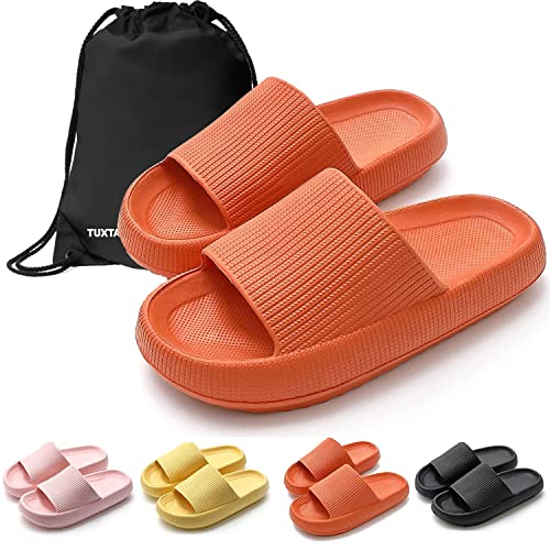 **Waterproof Pillow Slides for Women & Men - Non-Slip Soft Shower Sandals with Thick Sole, Open Toe Spa Slippers for Indoor & Outdoor Use - Perfect for Bathroom, Poolside, and Relaxation at Home**