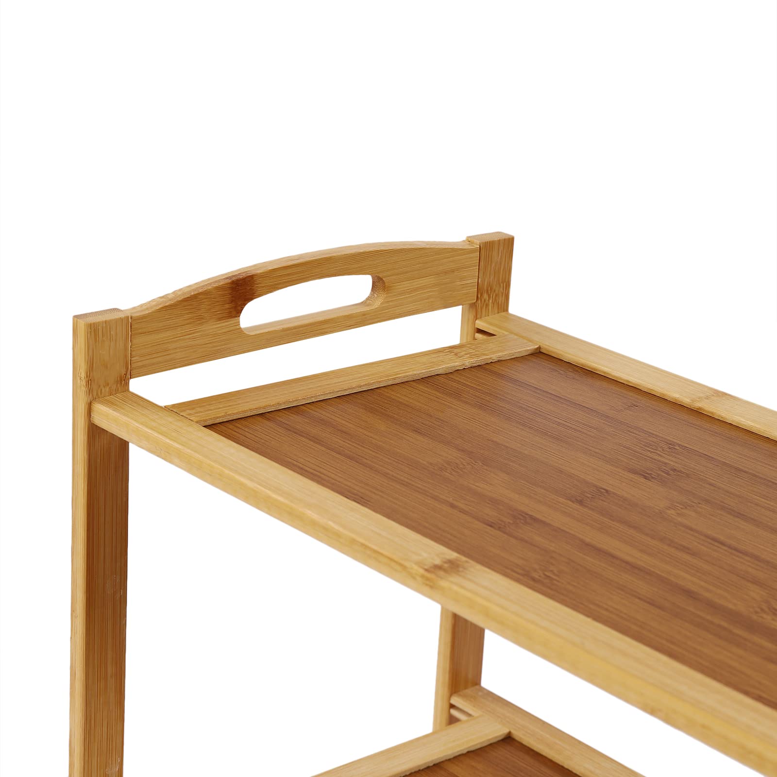 5-Tier Bamboo Shoe Rack Organizer - Sturdy Wooden Shoe Shelf for Entryway, Hallway, Closet & Living Room - Space-Saving Shoe Storage Solution for Home Organization - Perfect for Small Spaces & Apartment Living
