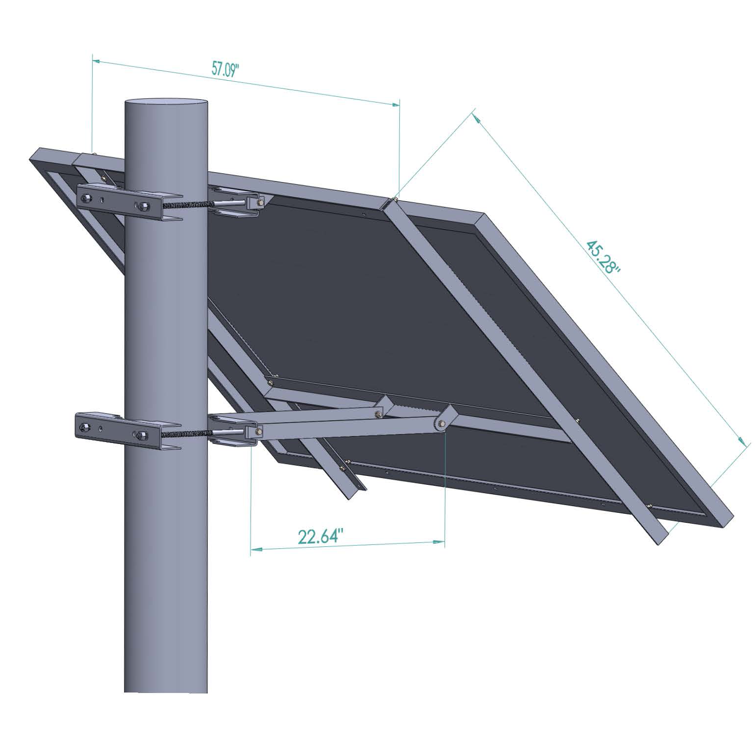 Elios Koala M1 Solar Panel Mounting Bracket Kit - Heavy Duty Adjustable Rack System for Roof & Ground Installation - Perfect for RV, Home & Off-Grid Solar Projects