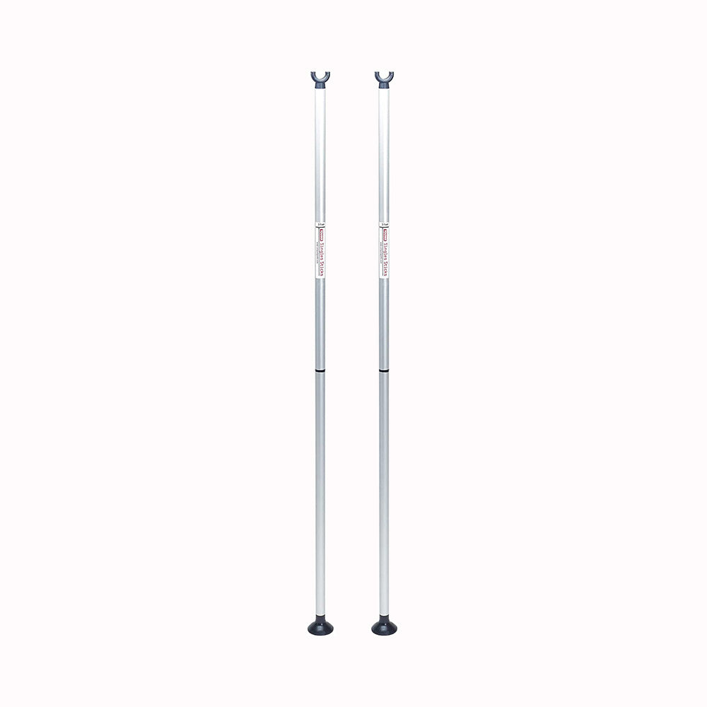 Tourna Portable Tennis Singles Sticks - Silver | Adjustable Net Support for Solo Practice | Perfect for Backyard, Court & Training Sessions