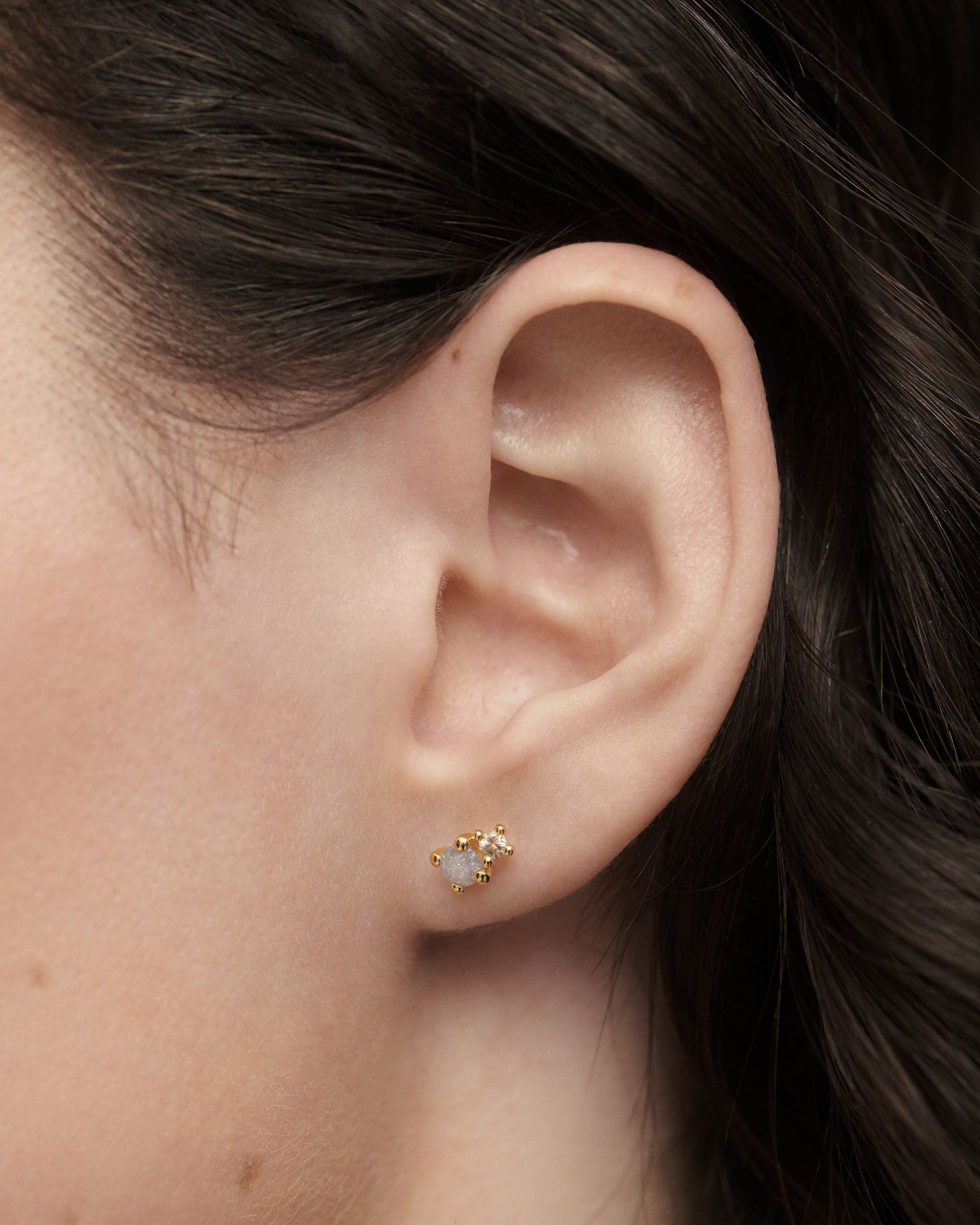 Stylish Fog Stud Earrings for Women - Hypoallergenic Silver Plated Earrings for Daily Wear & Gift Giving - Perfect for Parties, Weddings & Casual Outfits