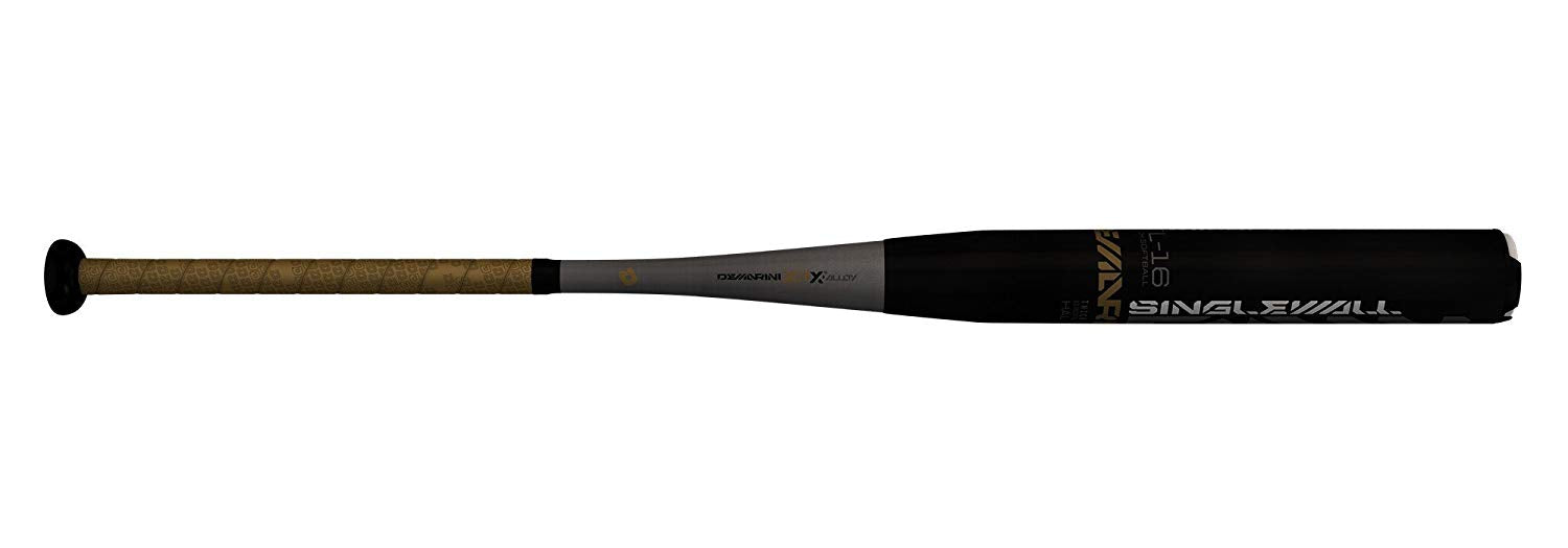 DeMarini Steel WTDXSTL Slowpitch Softball Bat - USSSA Approved, Black | Perfect for Adult League Games & Tournaments