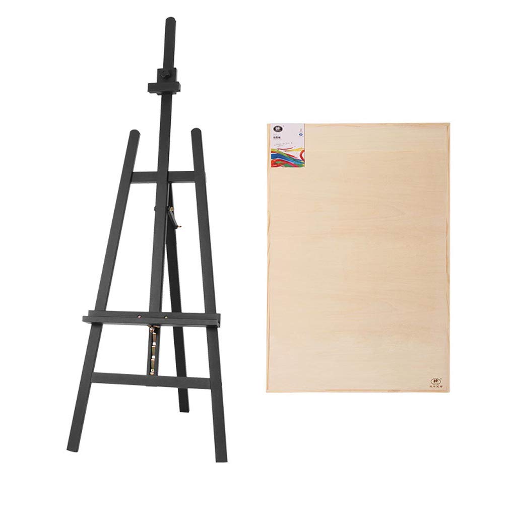 Premium Solid Wood Artist Easel with 60x90cm Drawing Board - Adjustable Painting Stand for Oil, Acrylic & Watercolor - Perfect for Outdoor Sketching, Art Advertising, Studio Display & Photography Backdrop