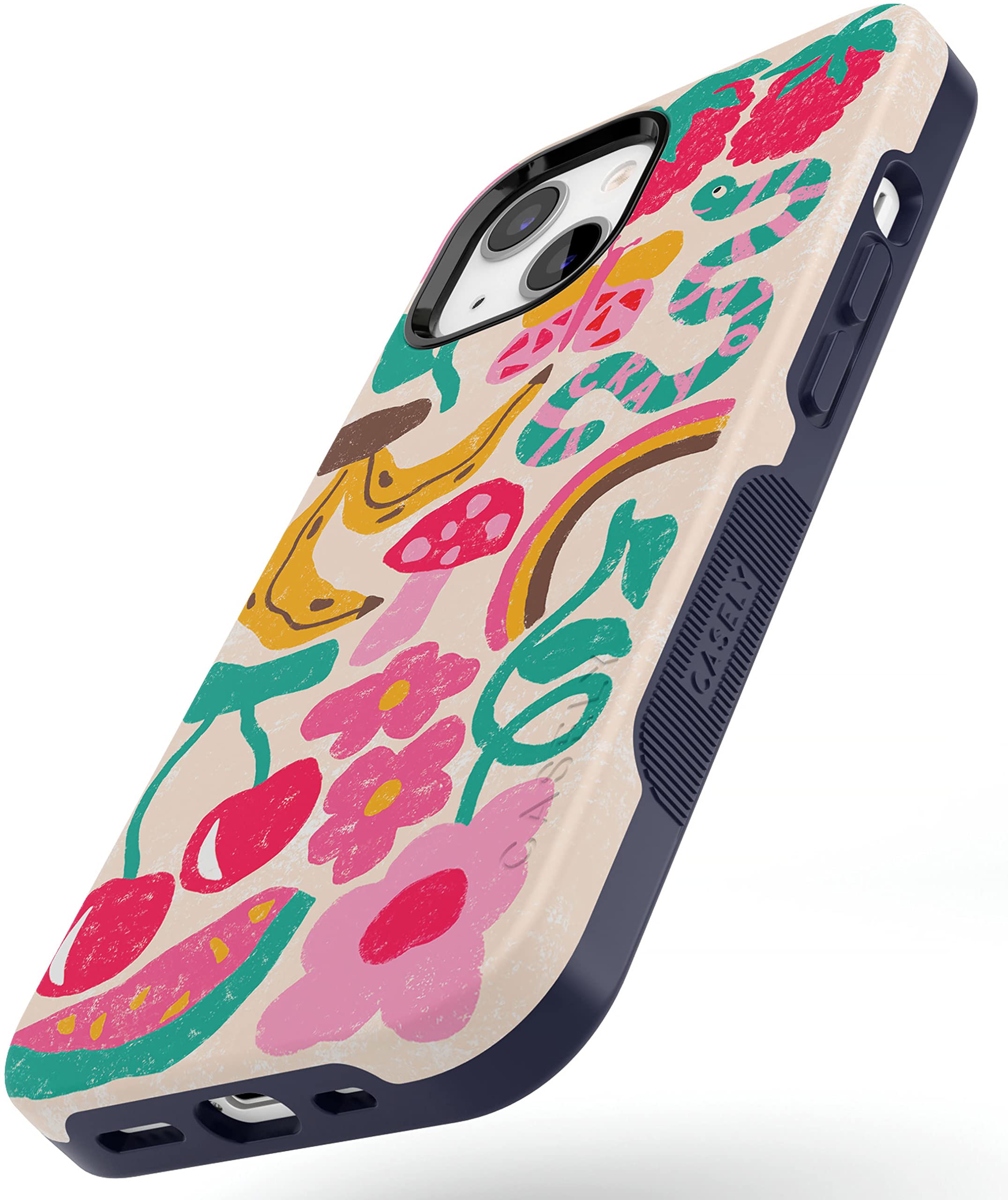 Casely iPhone 13 Case with MagSafe - Crayola Doodle Bug Crayon Design Protective Cover | Perfect for Artists, Students & Creative Professionals | Durable Slim Fit Case for Everyday Use & Gift Giving