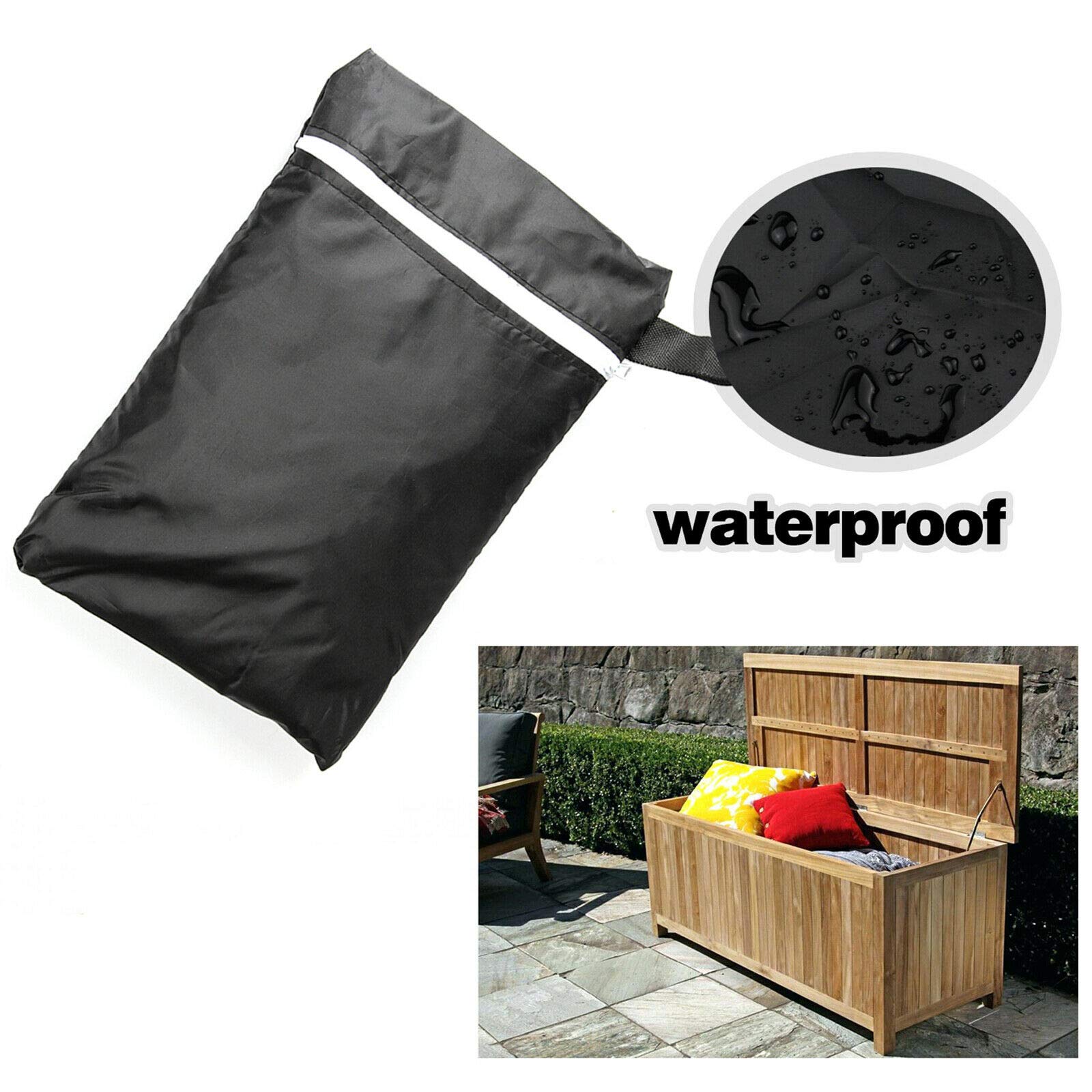 Extra Large 210D Oxford Fabric Zippered Storage Bag for Patio Furniture Cushions - Heavy Duty Waterproof & Dustproof Cover for Outdoor Garden Furniture Protection - Perfect for Seasonal Storage, Travel, and Weather Protection