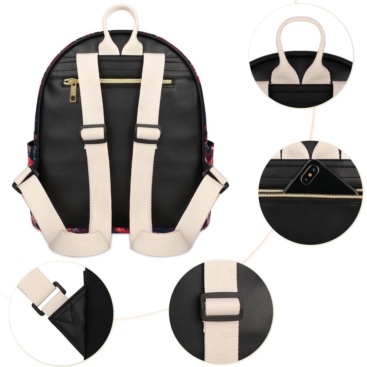Lakiniss Sport Soccer Ball Pattern PU Leather Backpack - Stylish Small Travel Daypack for Women & Men, Perfect for School, Gym, Hiking & Outdoor Activities
