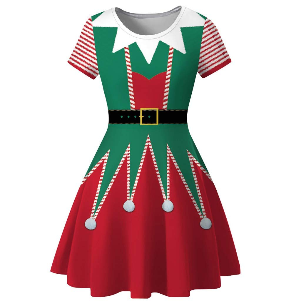 KLFGJ Women's Snowman Ugly Christmas Sweater Dress - Festive White Snowman Holiday Party Outfit for Xmas, Family Gatherings & Winter Celebrations