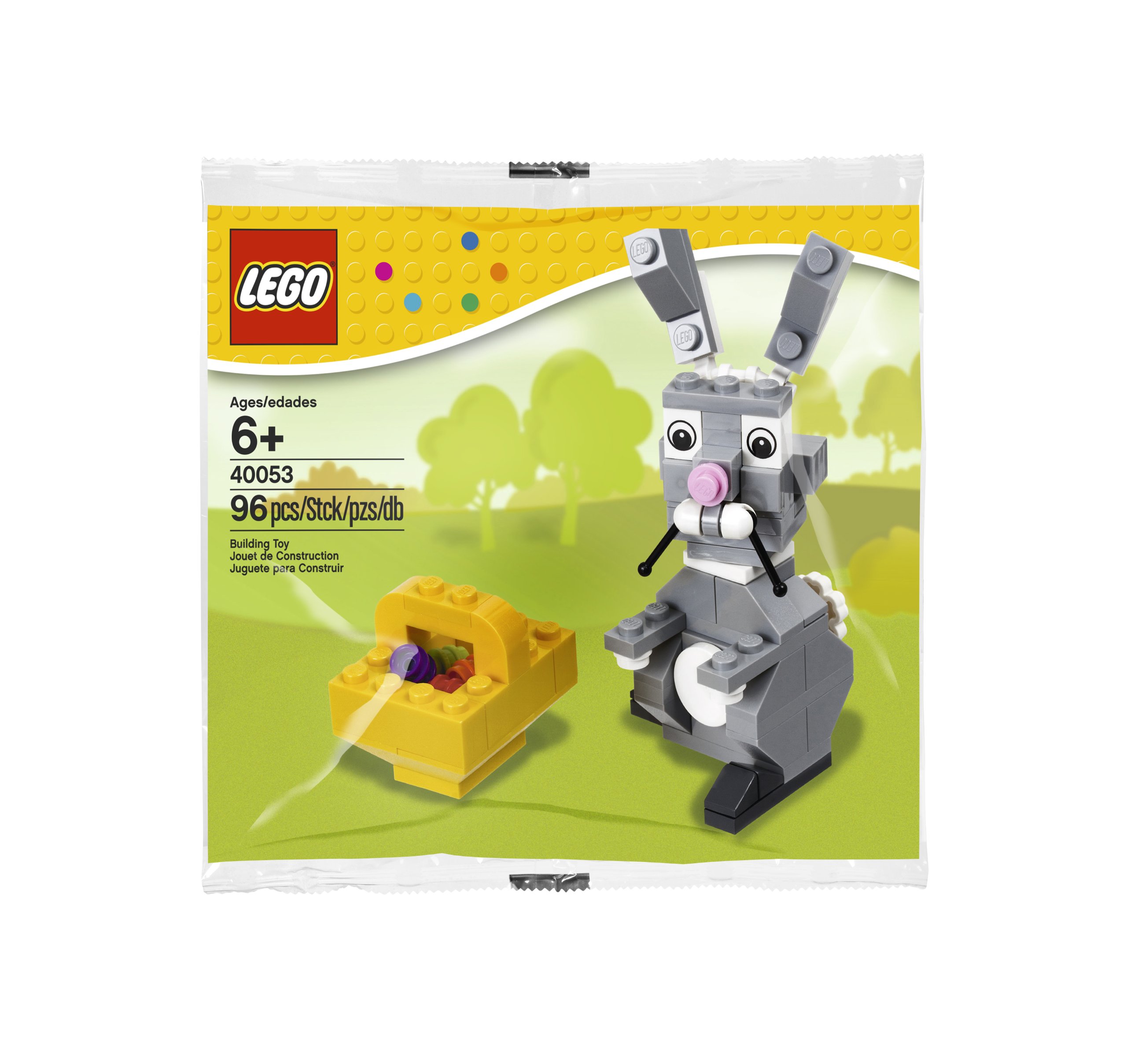 LEGO Seasonal 40053 Easter Bunny with Basket Building Toy Set - Fun Easter Gift for Kids & Collectors - Perfect for Easter Decorations & Holiday Playtime