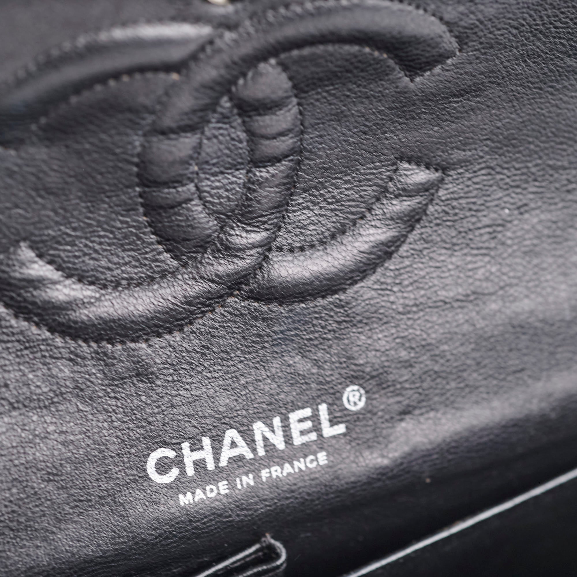 Chanel Caviar Leather Medium/Large Double Classic Flap Bag in Black | Luxury Designer Handbag for Women | Perfect for Work, Evening Events & Everyday Use