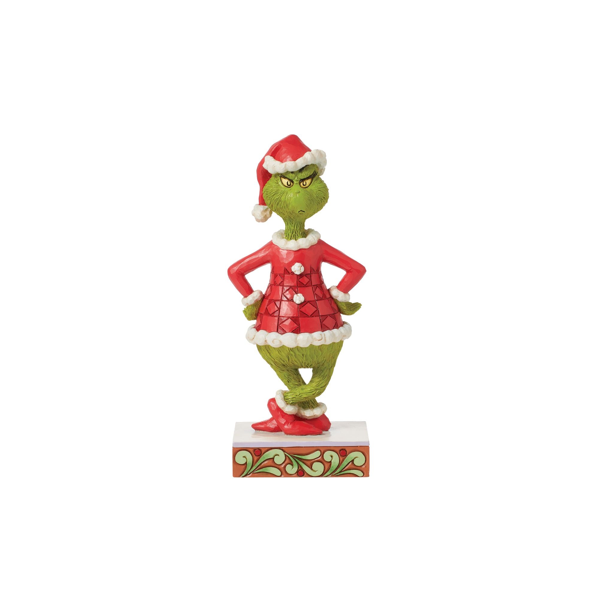 The Grinch Standing with Hands on Hips - Fun Christmas Decoration for Home, Office & Holiday Parties