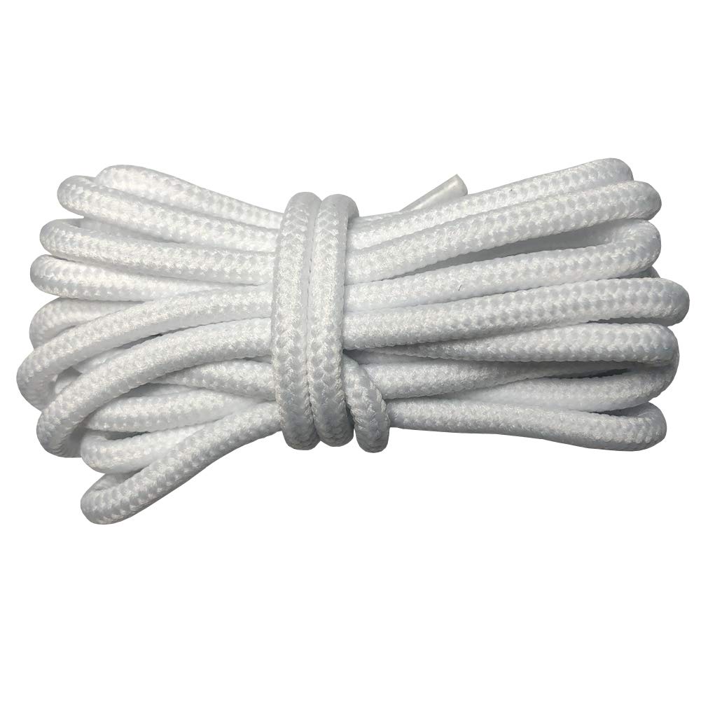Durable Round Shoelaces for Boots & Sneakers - 47 to 71 Inch Elastic Sport Shoe Laces - Perfect for Running, Hiking & Everyday Wear