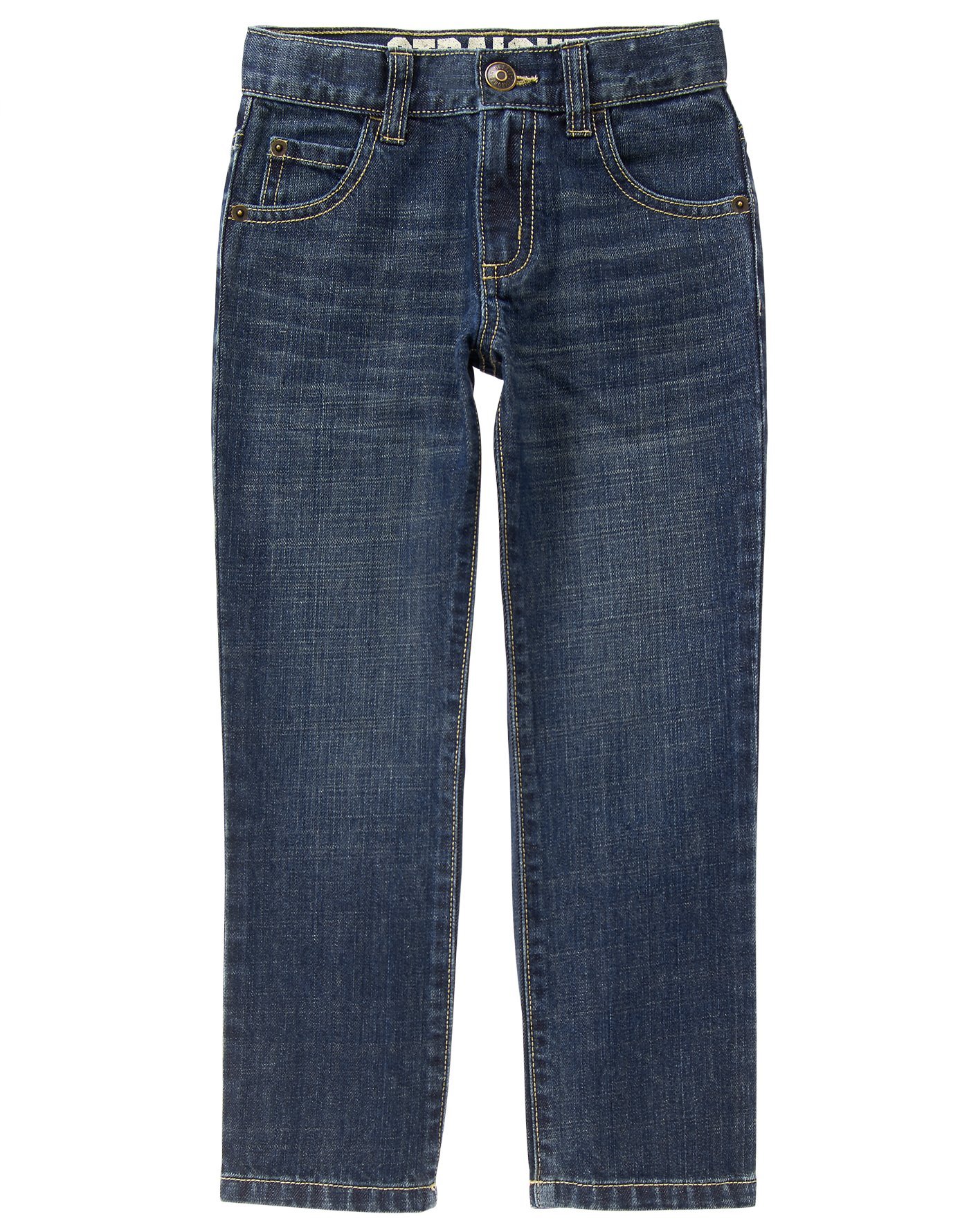 Gymboree Boys' Straight Fit Jeans for Kids - Comfortable & Durable Denim Pants for School, Play & Everyday Wear