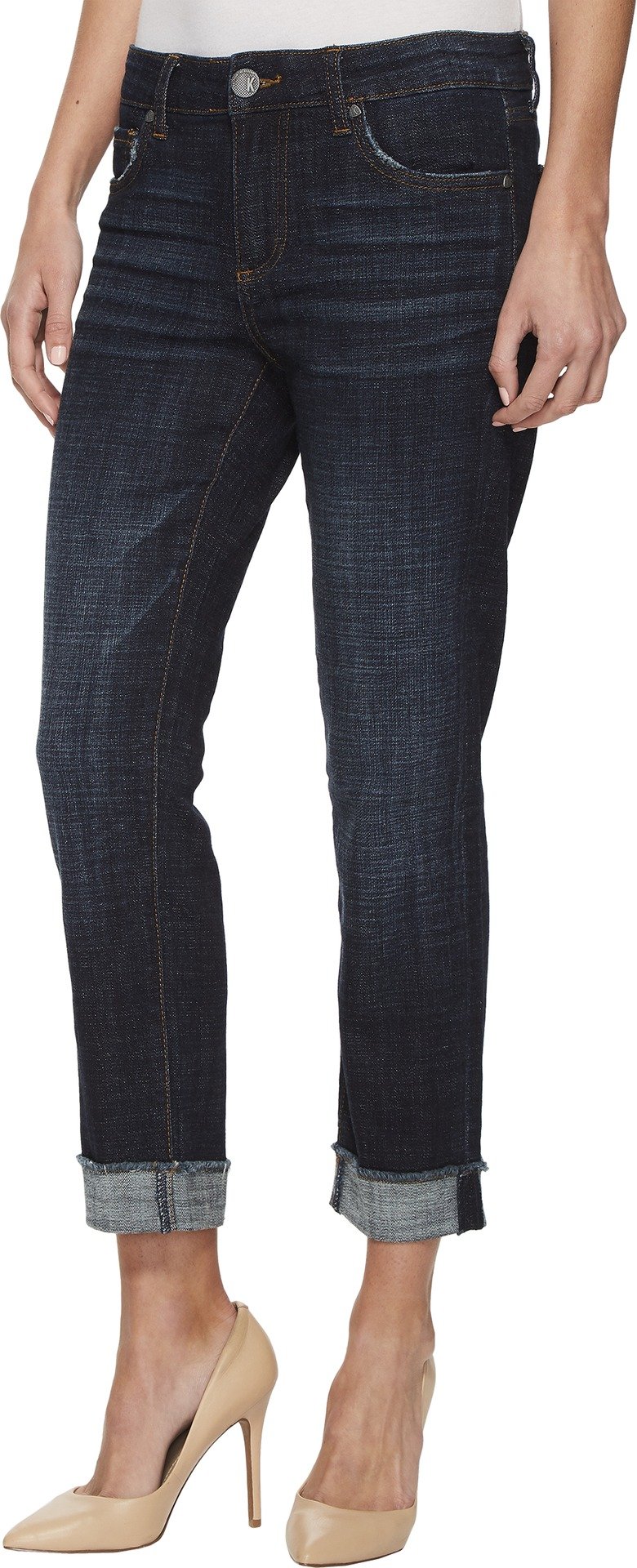 KUT from the Kloth Amy Crop Straight Leg Jeans for Women | High Waist Denim Pants | Comfortable & Stylish | Perfect for Casual Outings, Date Nights & Weekend Wear