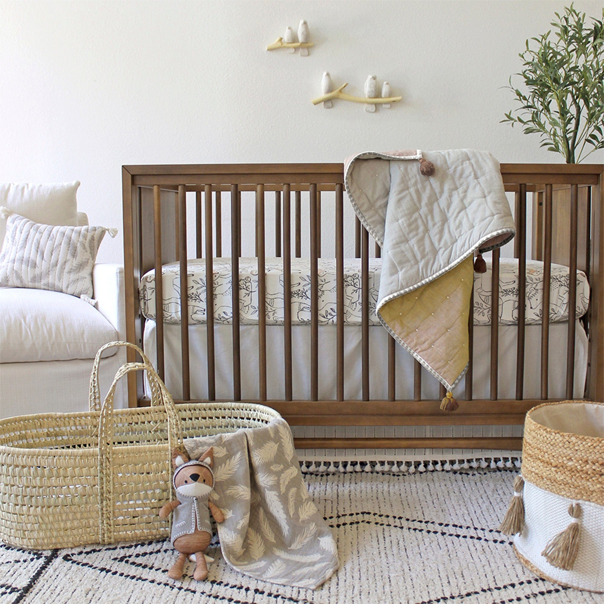 Soft Organic Cotton Fitted Crib Sheet for Baby Crib - Breathable & Hypoallergenic Nursery Bedding - Perfect for Newborns, Infants & Toddlers - Ideal for Daycare, Nursery or Home Use