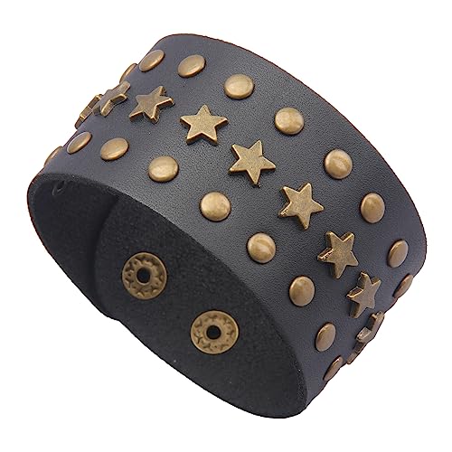 Men Leather Wristband