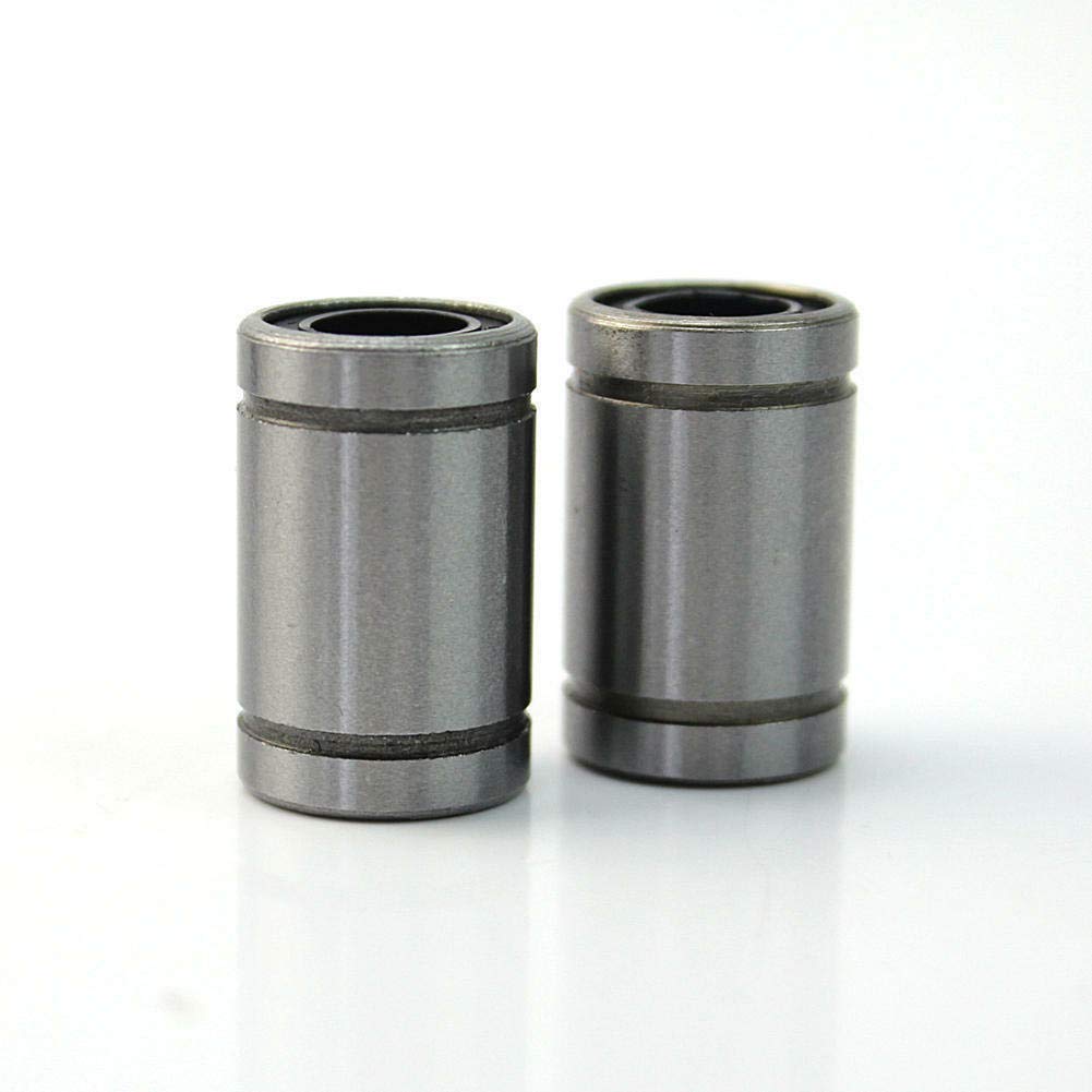 2PCS LM8 Linear Motion Ball Bearing Bushing for 3D Printer CNC Machine - Smooth Linear Guide Rail System for DIY Robotics, Laser Cutters & Automation Projects